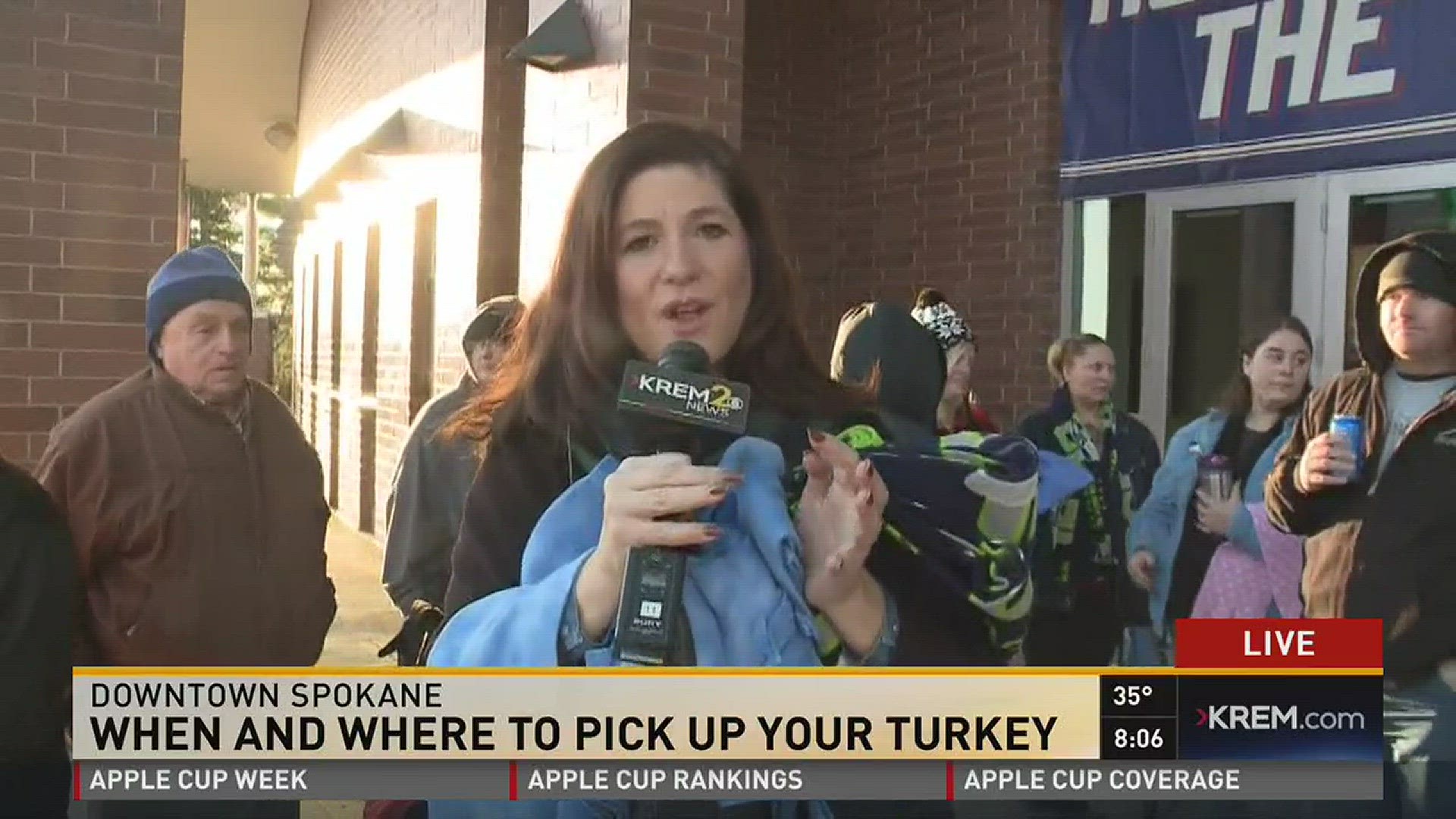 Make sure to pick up your turkey at the arena