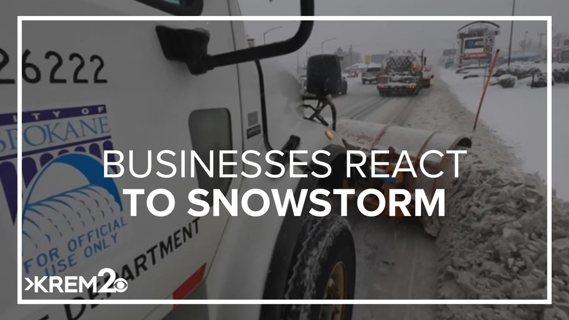 Plenty of businesses felt the pressure when the snowfall hit the Inland Northwest Wednesday.