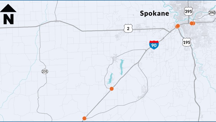 Several Spokane bridges will be rehabilitated along I-90 and US 195