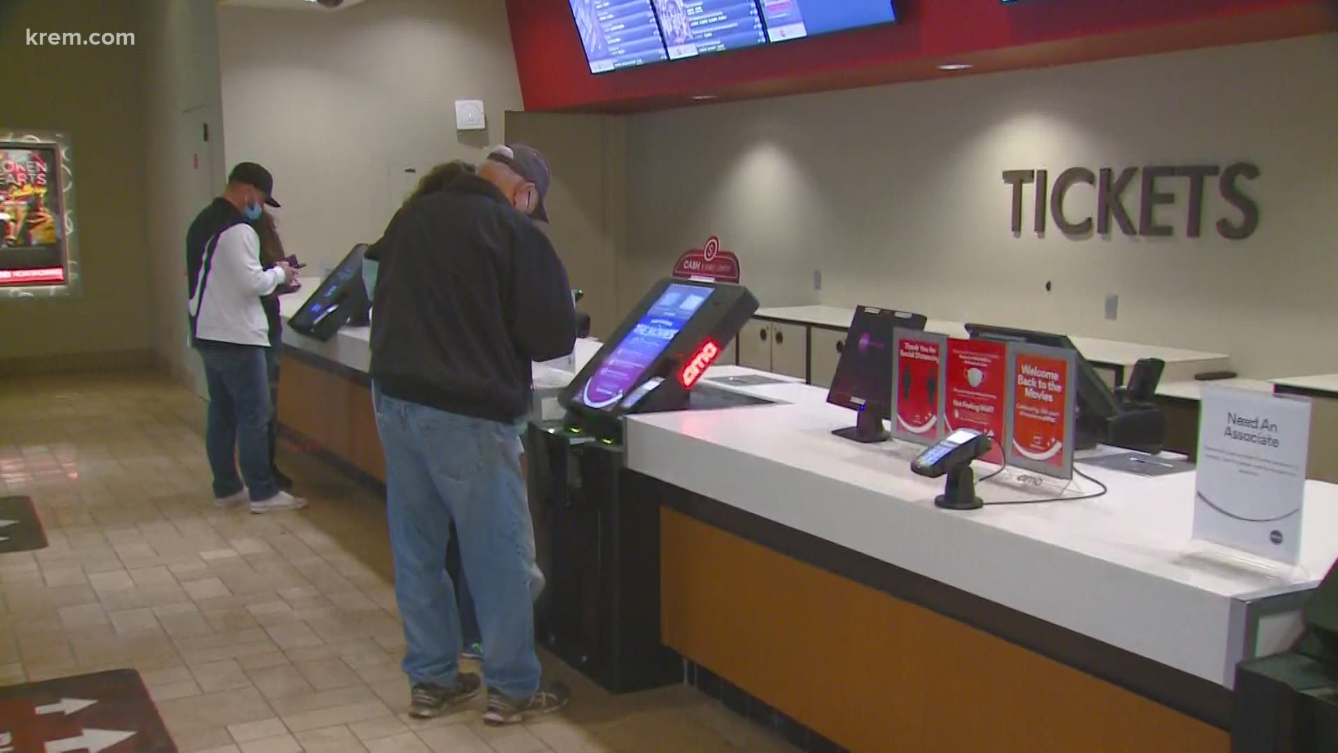 The movie theater in Spokane is reopening after Gov. Jay Inslee announced the loosening of coronavirus restrictions for restaurants and other businesses.