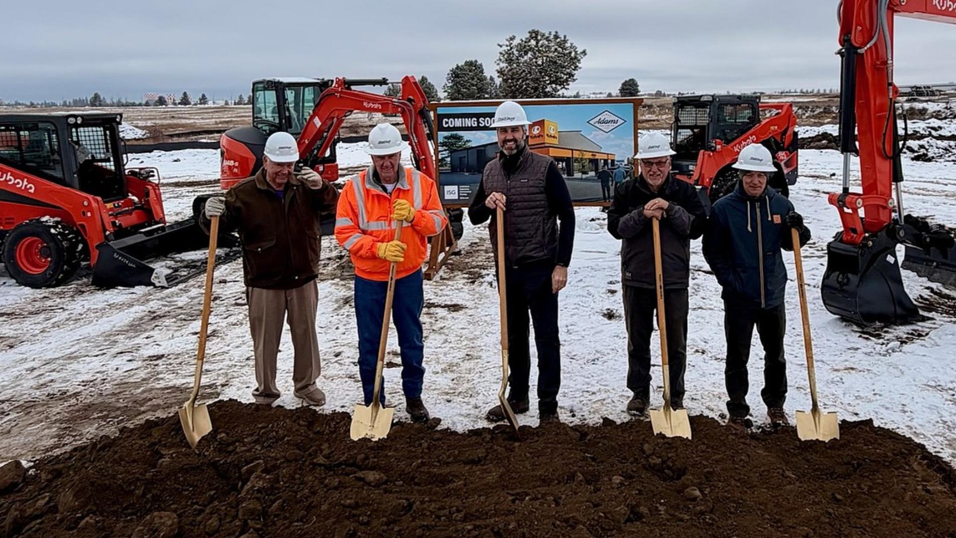 Adams Tractor breaks ground on new Spokane facility | krem.com