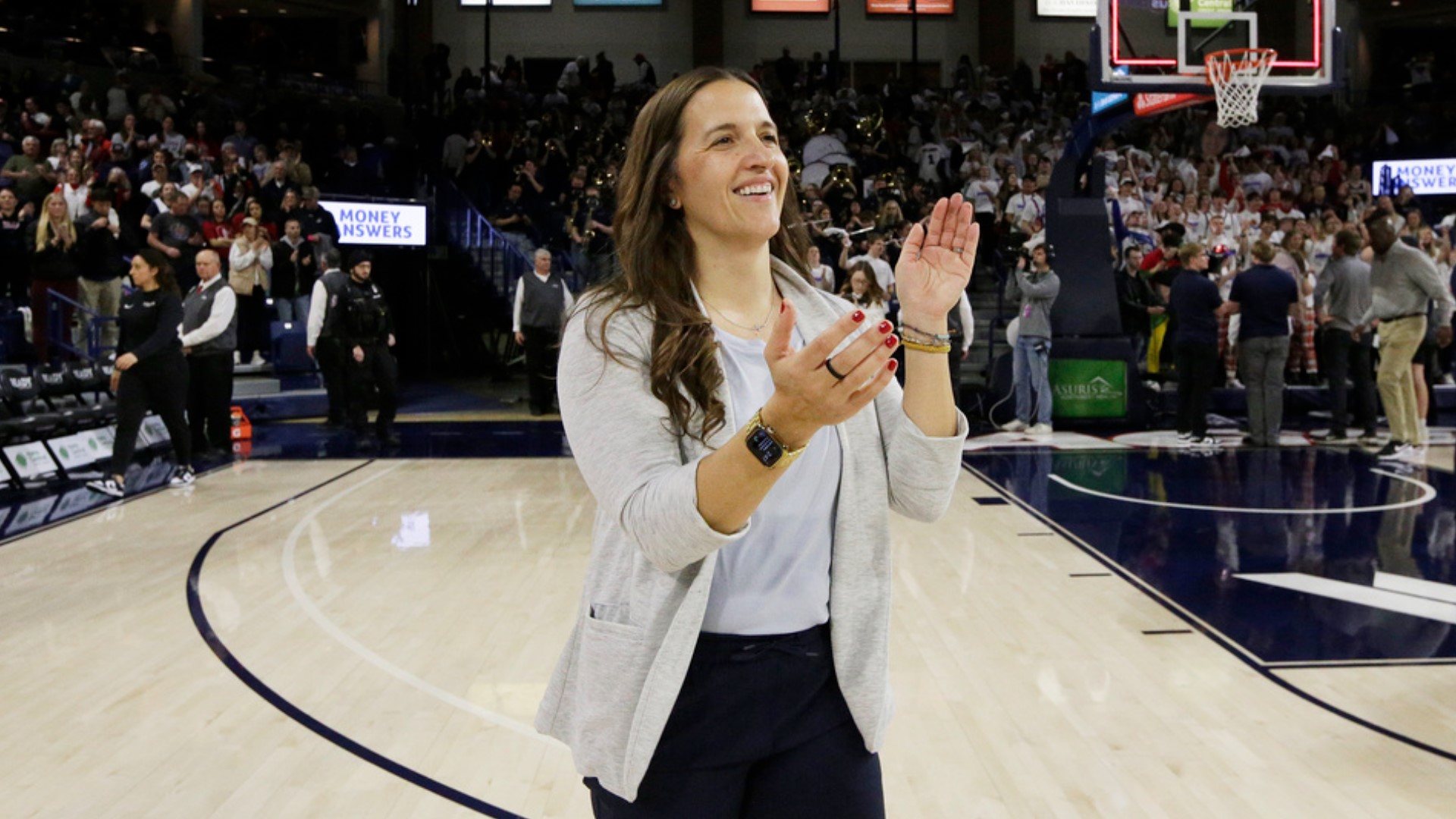 Since joining the Zags in 2014, Fortier has led the women's basketball team to a 265-63 overall record, the best winning percentage in program history at 81%.
