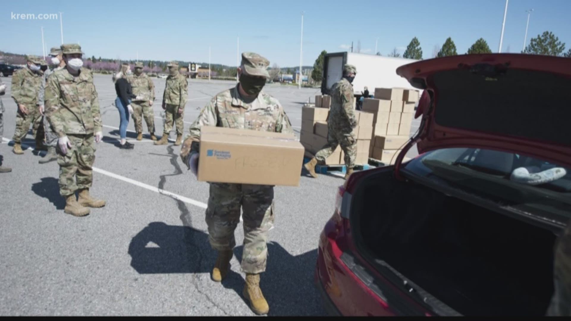 Several local leaders in Eastern Washington are calling on Governor Inslee to keep Washington National Guard members in local food banks.