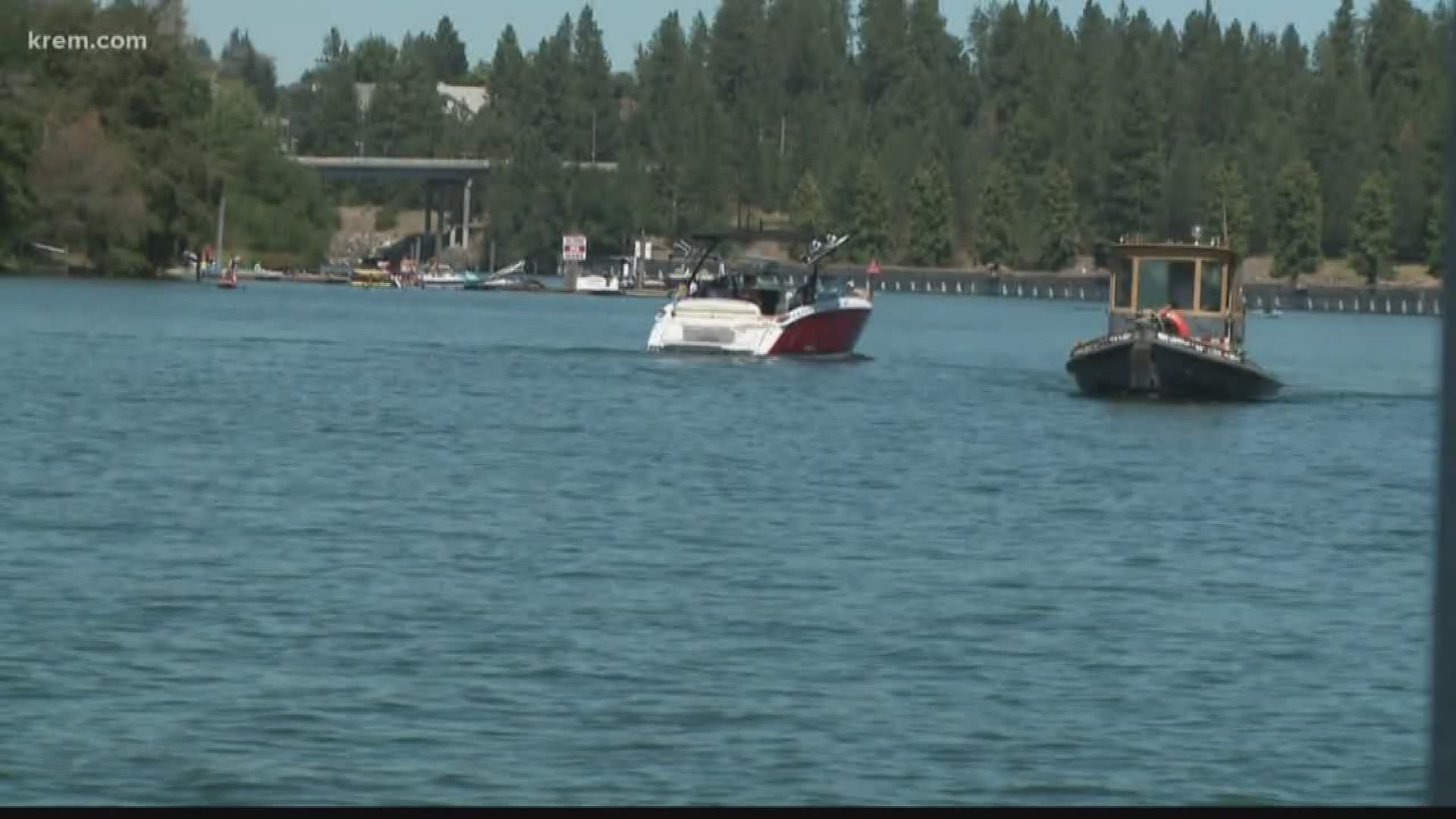 This time of year, it's one of the most popular places to be when the weather is nice. The Spokane River.
On the North Idaho side, that means a lot of boaters on the water.