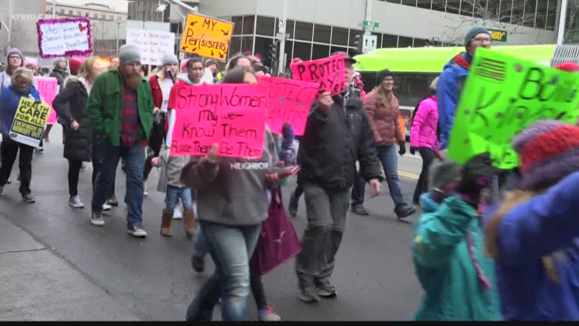 KREM 2 Reporter Casey Decker gives us the scoop on MLK, Women's and Indigenous Peoples' marches that occurred over the weekend.