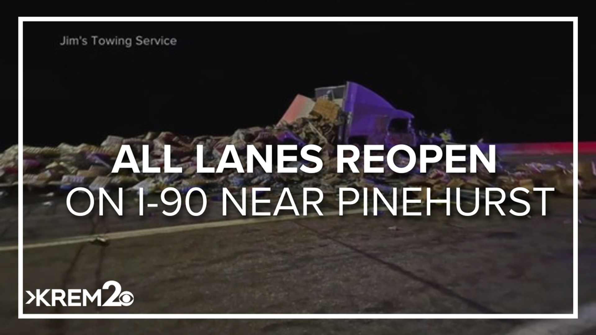Lanes open after crash on I-90 near Pinehurst prompts 12-hour closure ...