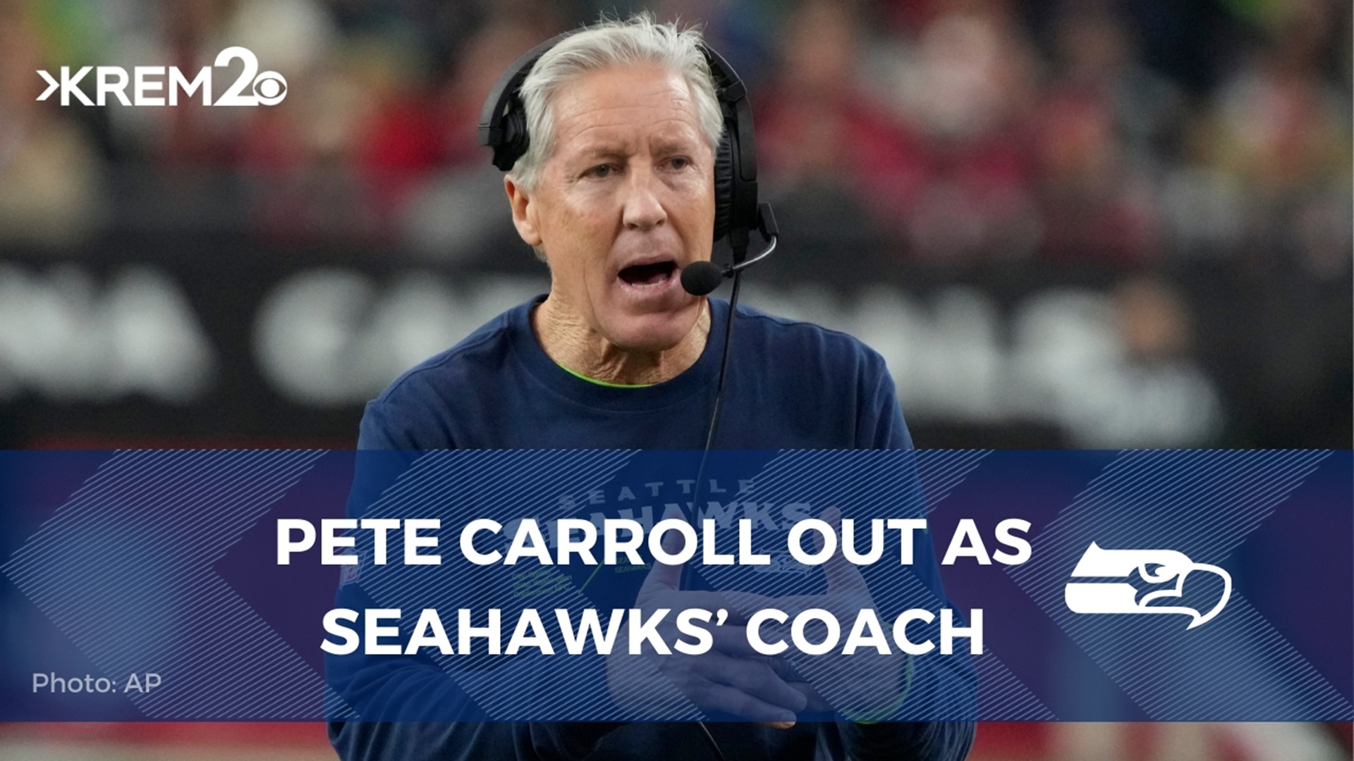 Pete Carroll is talking to the media for the first time following the announcement that he would no longer be the Seahawks' head coach.