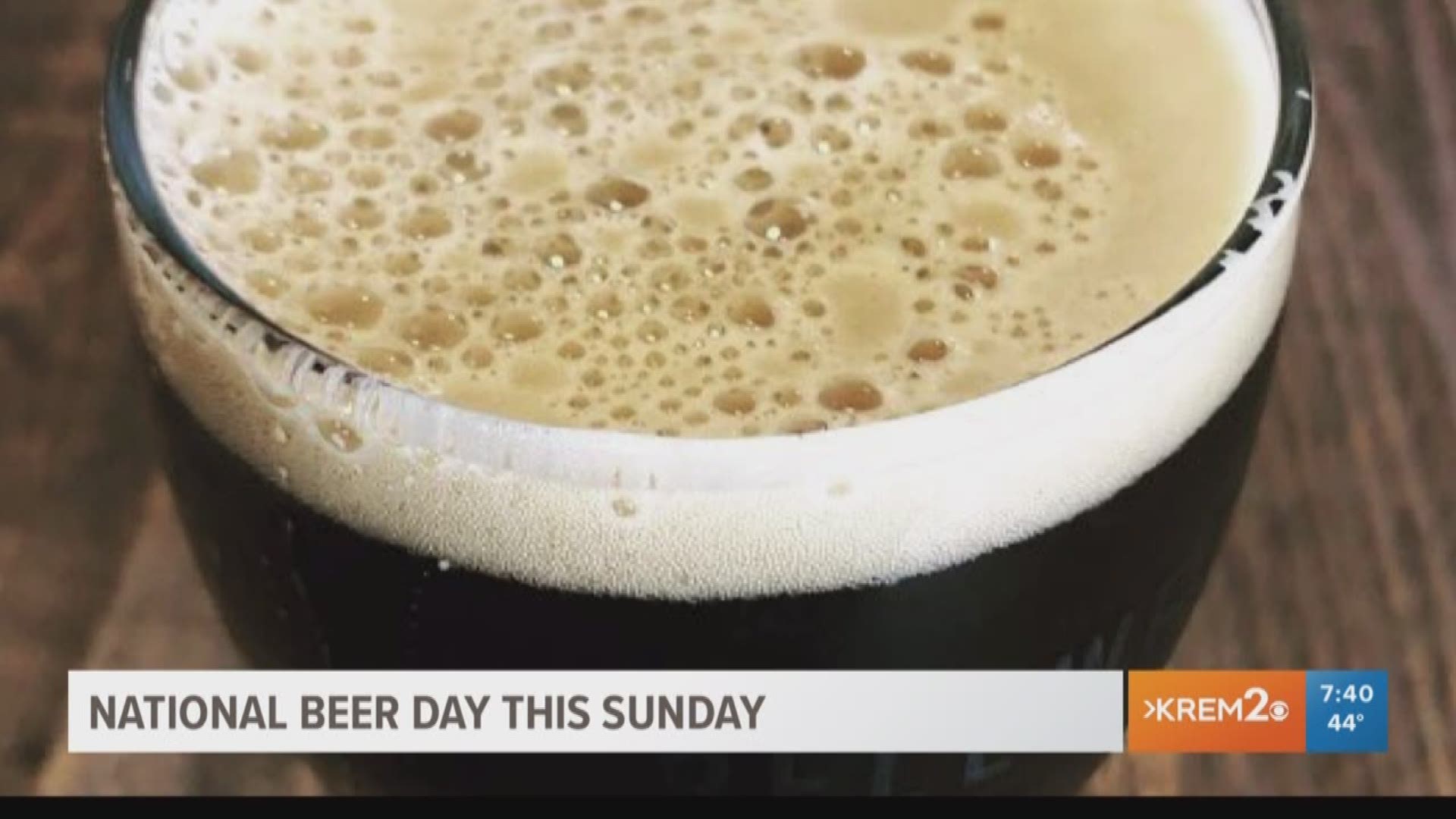 Sunday, April 7 is National Beer Day, but KREM's Brittany Bailey celebrates early with Dave Musser from Bellwether Brewing.