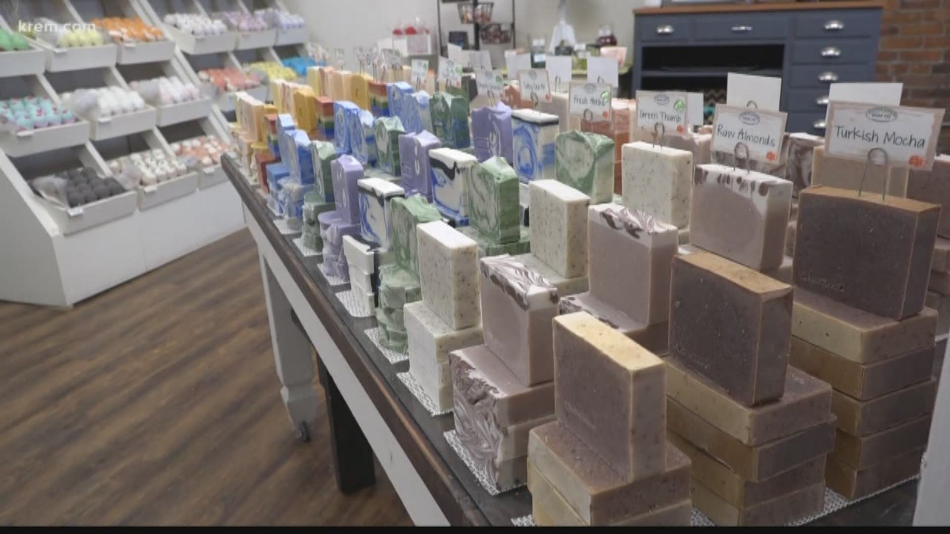 Owners with Mountain Madness Soap Co. in Coeur d'Alene manufacture something extra special for the people of earth but at the same time are trying to respecting our home.