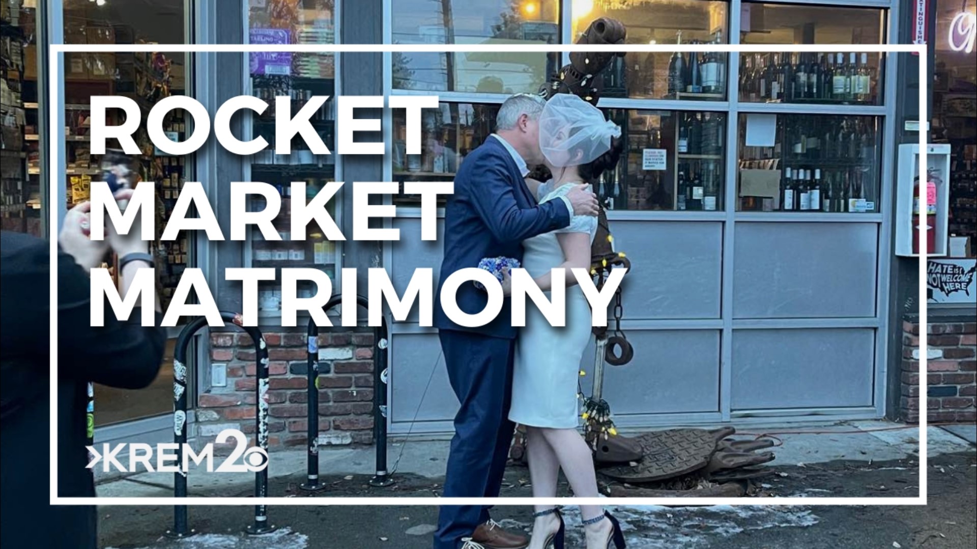Tim and Lindsey McDermott wanted an intimate setting for their wedding ceremony, and what's more intimate than a small get-together at a local market?