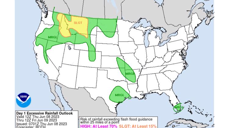 Flooding possible for Spokane due to thunderstorms in forecast | krem.com