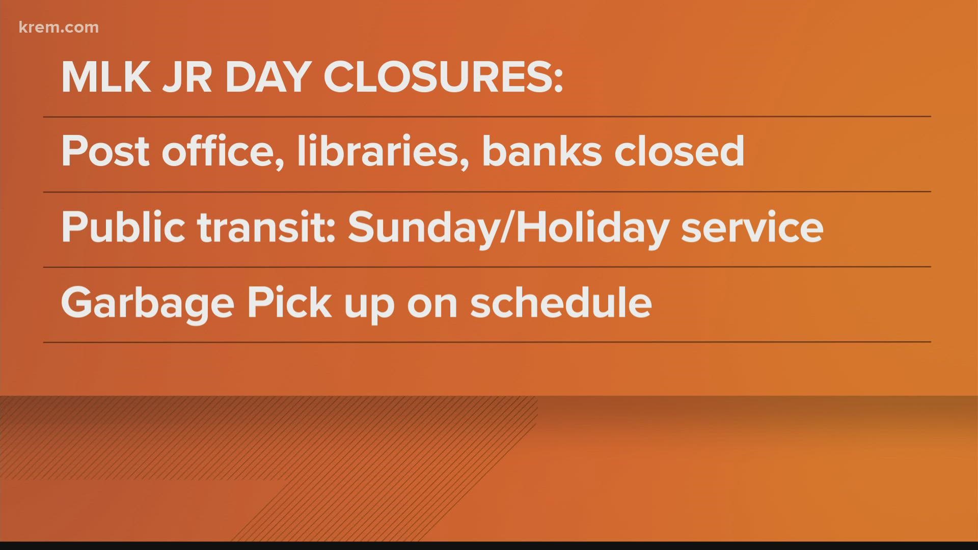 Because the day is a federal holiday, many businesses and government offices are closed in observance of the day.