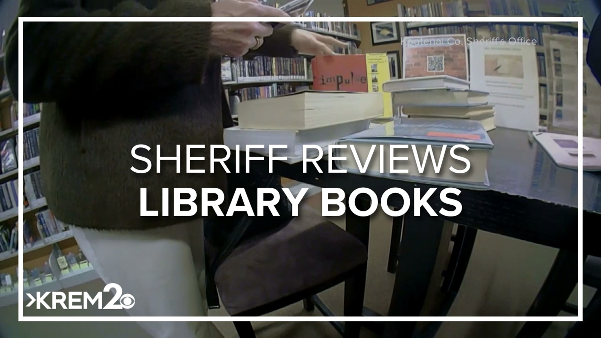 Newly obtained body cam footage from the Kootenai County Sheriff's Office shows Sheriff Bob Norris as he inspected books at Hayden Library last year.