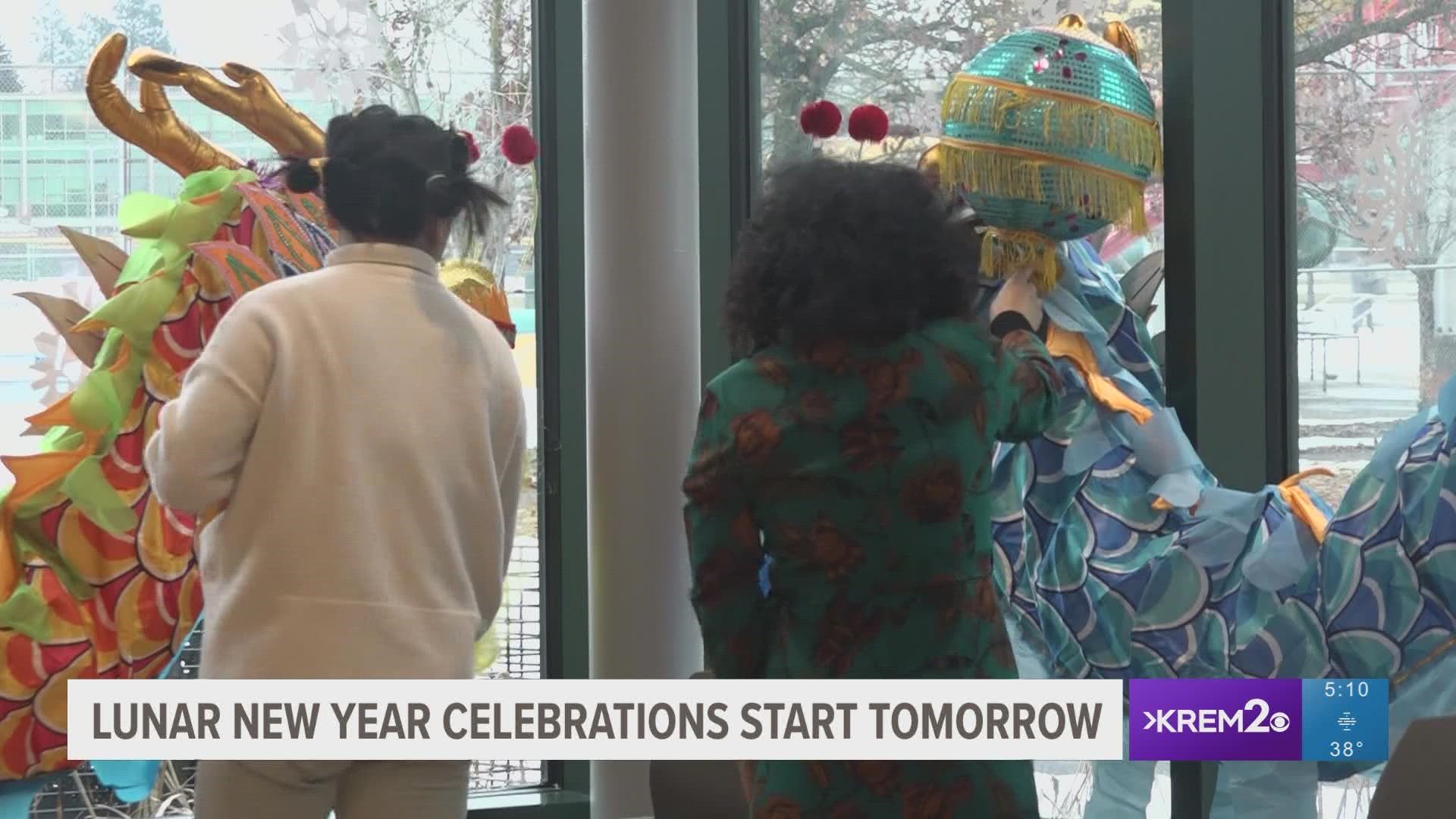 Although the official holiday is on Sunday, Spokane residents are getting ready to celebrate Lunar New Year all weekend long.