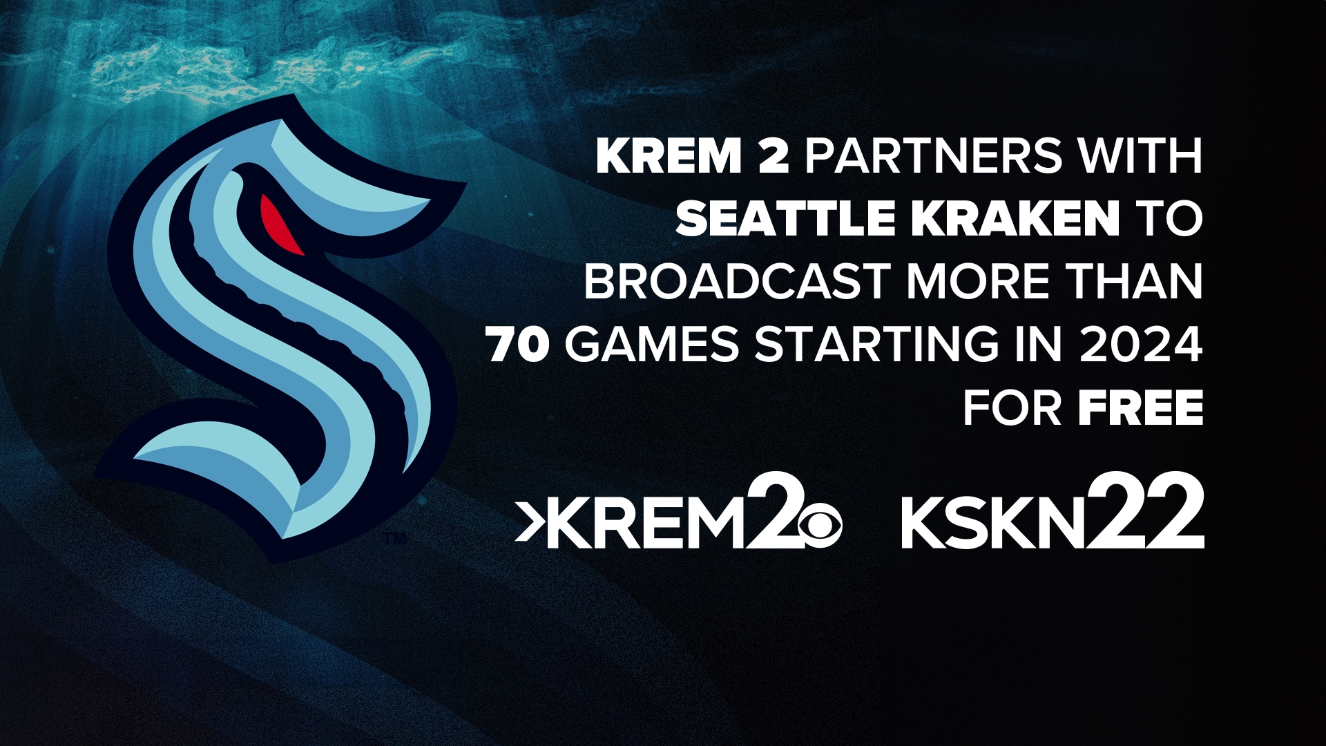 KREM 2 will carry more than 70 preseason, regular season and postseason games starting this fall.