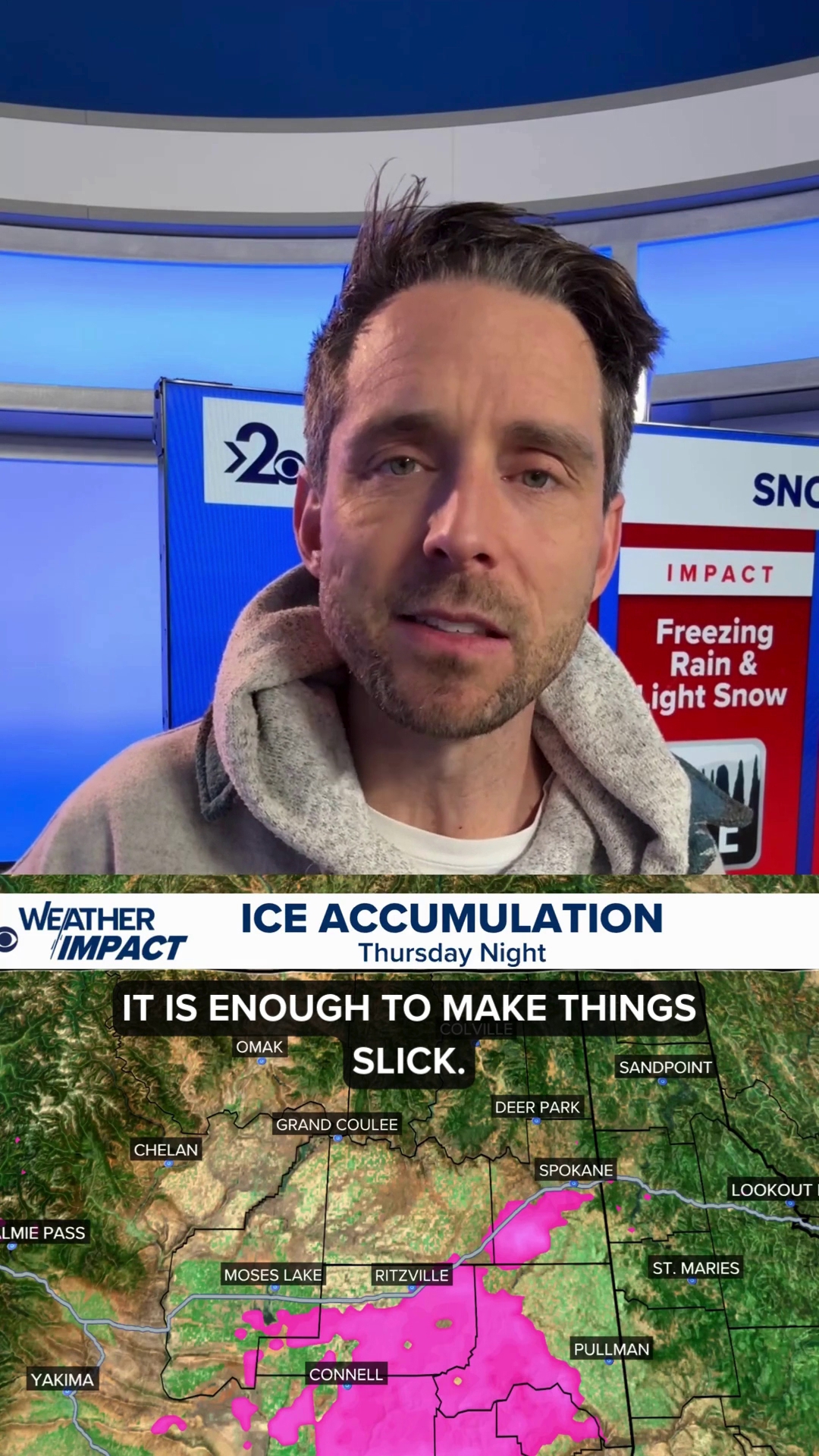 Weather Impact Alert: Freezing rain and snow sweep the Inland Northwest ...