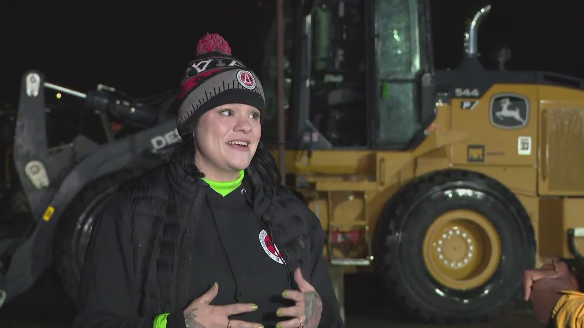 The Spokane County fairgrounds is filled with heavy equipment to host high schoolers for Construction Career Day.