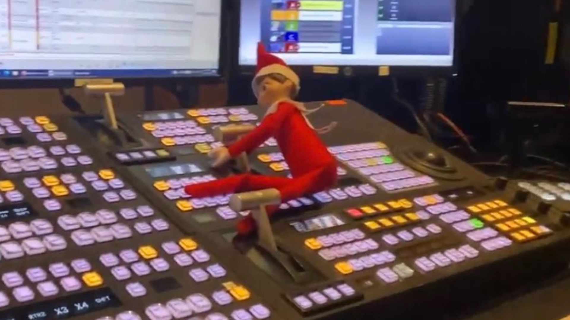 The Elf on the Shelf is visiting Up with Krem. Show us where your Elf is hiding. Text 509-448-200.