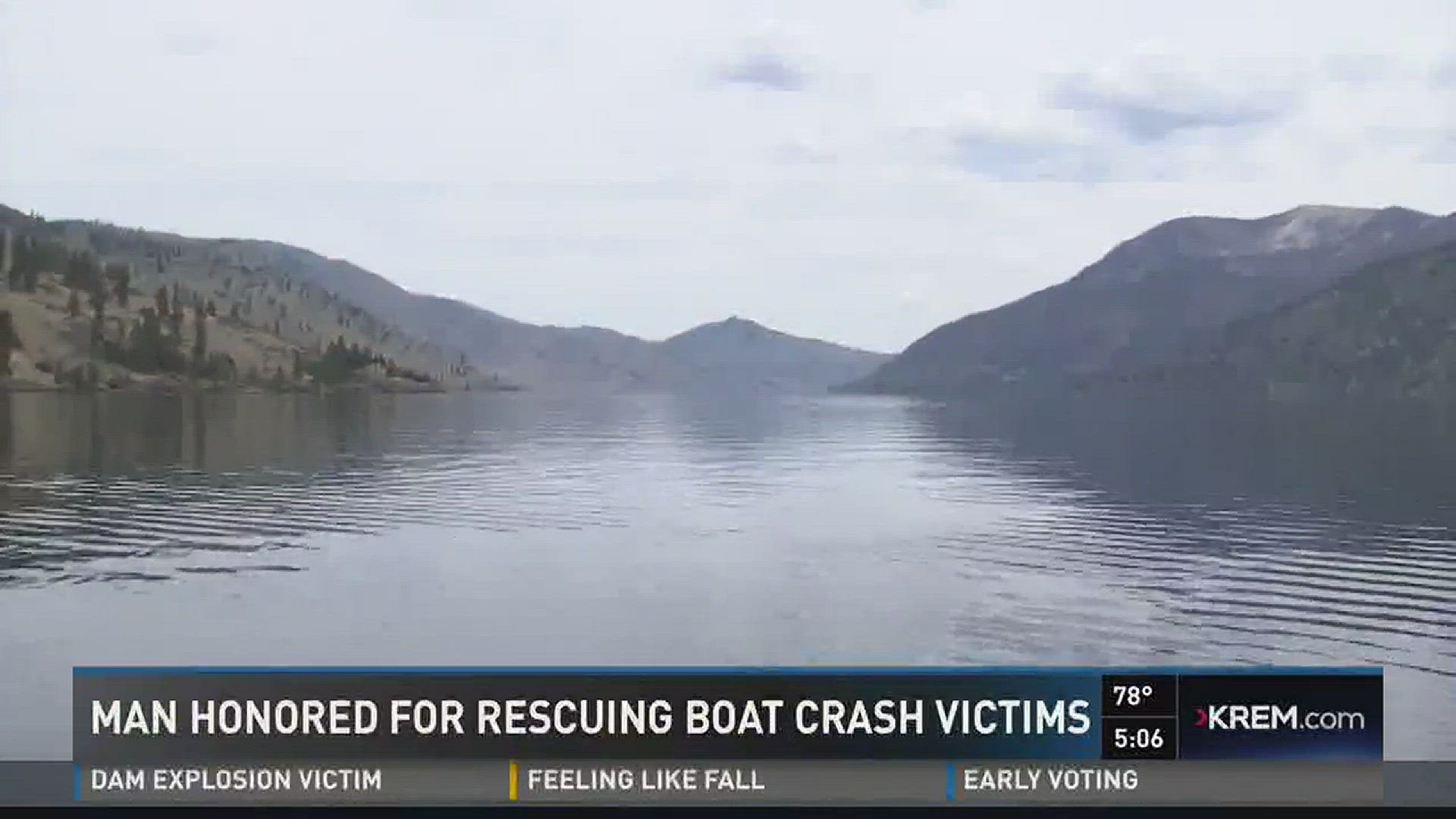 Man honored for rescuing boat crash victims