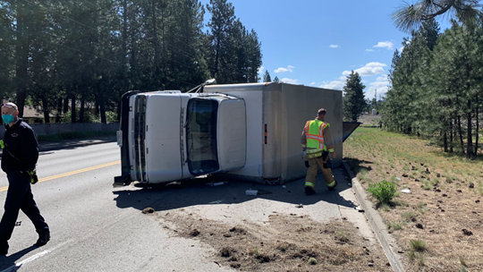 Suspect Driving Stolen Vehicle Who Crashed Into Box Truck In Spokane ...