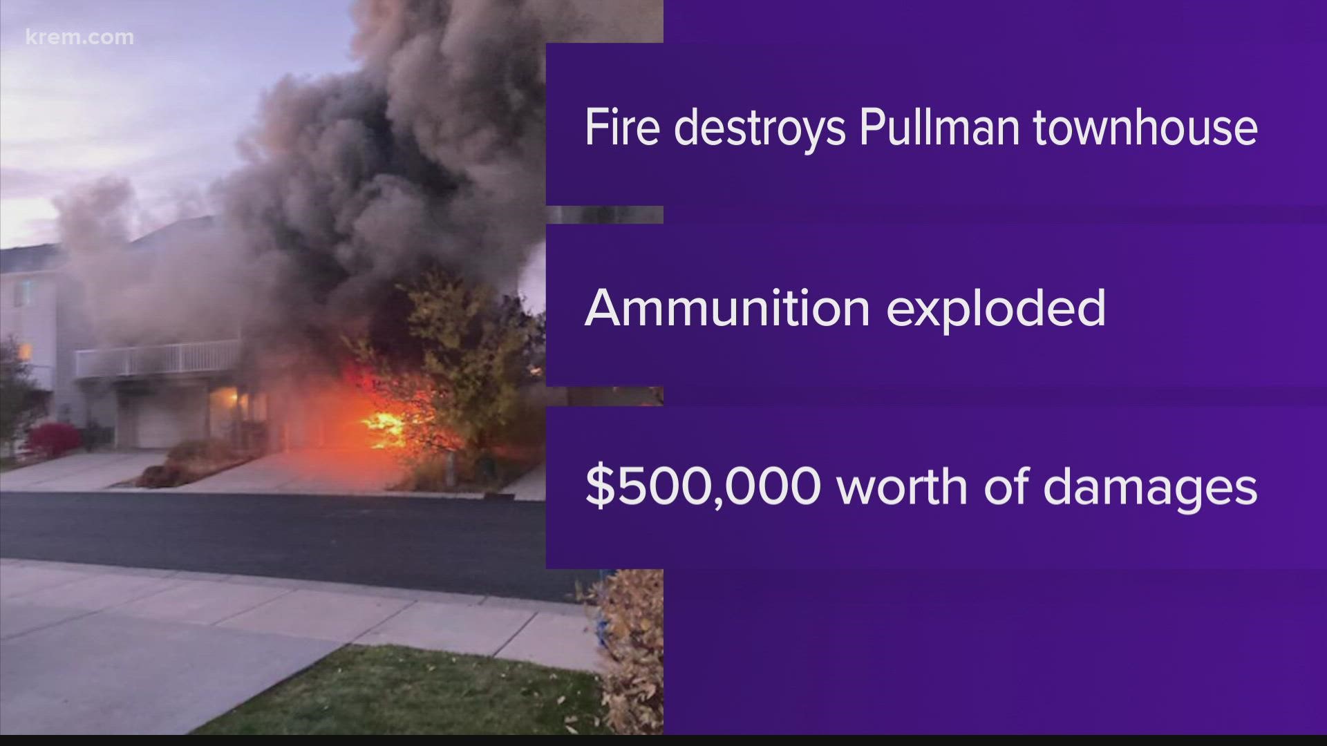 Pullman Fire Marshal Chris Wehrung estimated that damages to be around $500,000.
