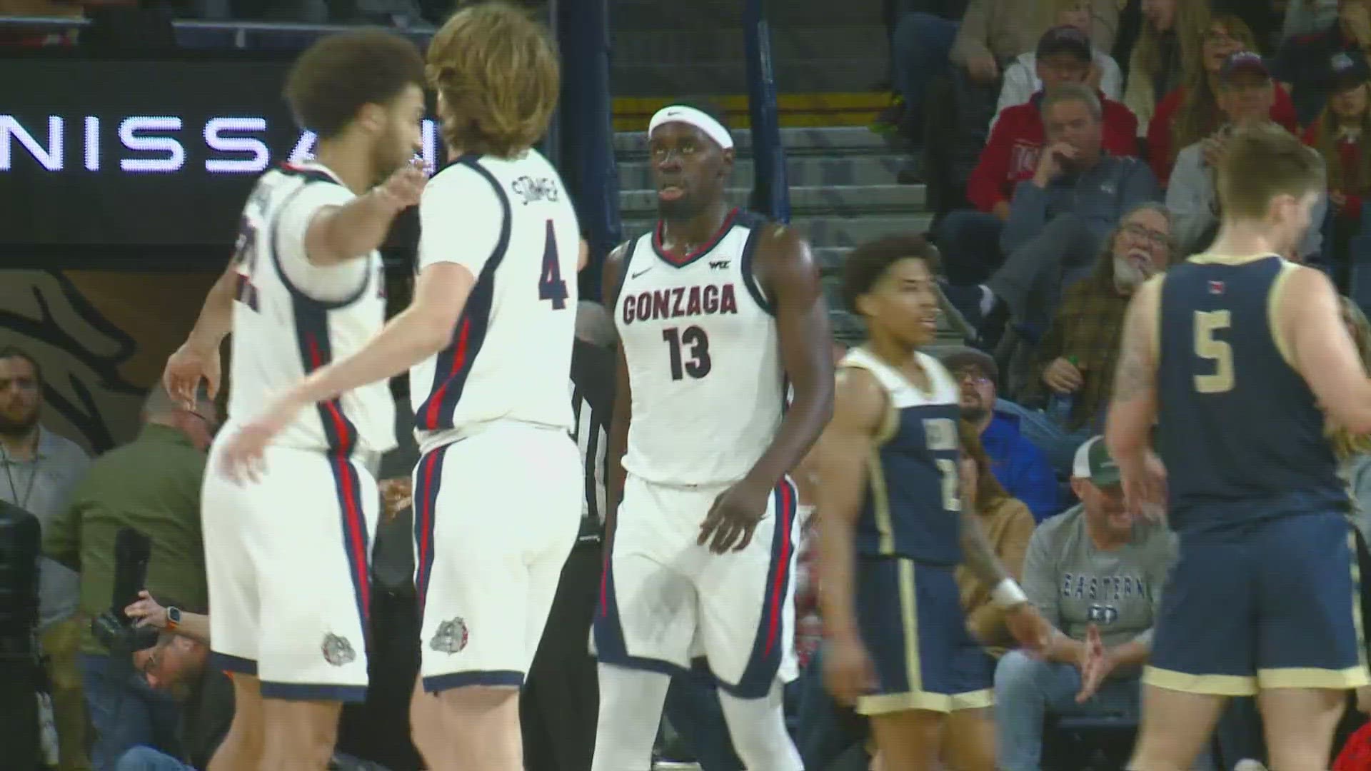 Gonzaga's bigs run riot led by Graham Ike's 25 point, 11 rebound double double.