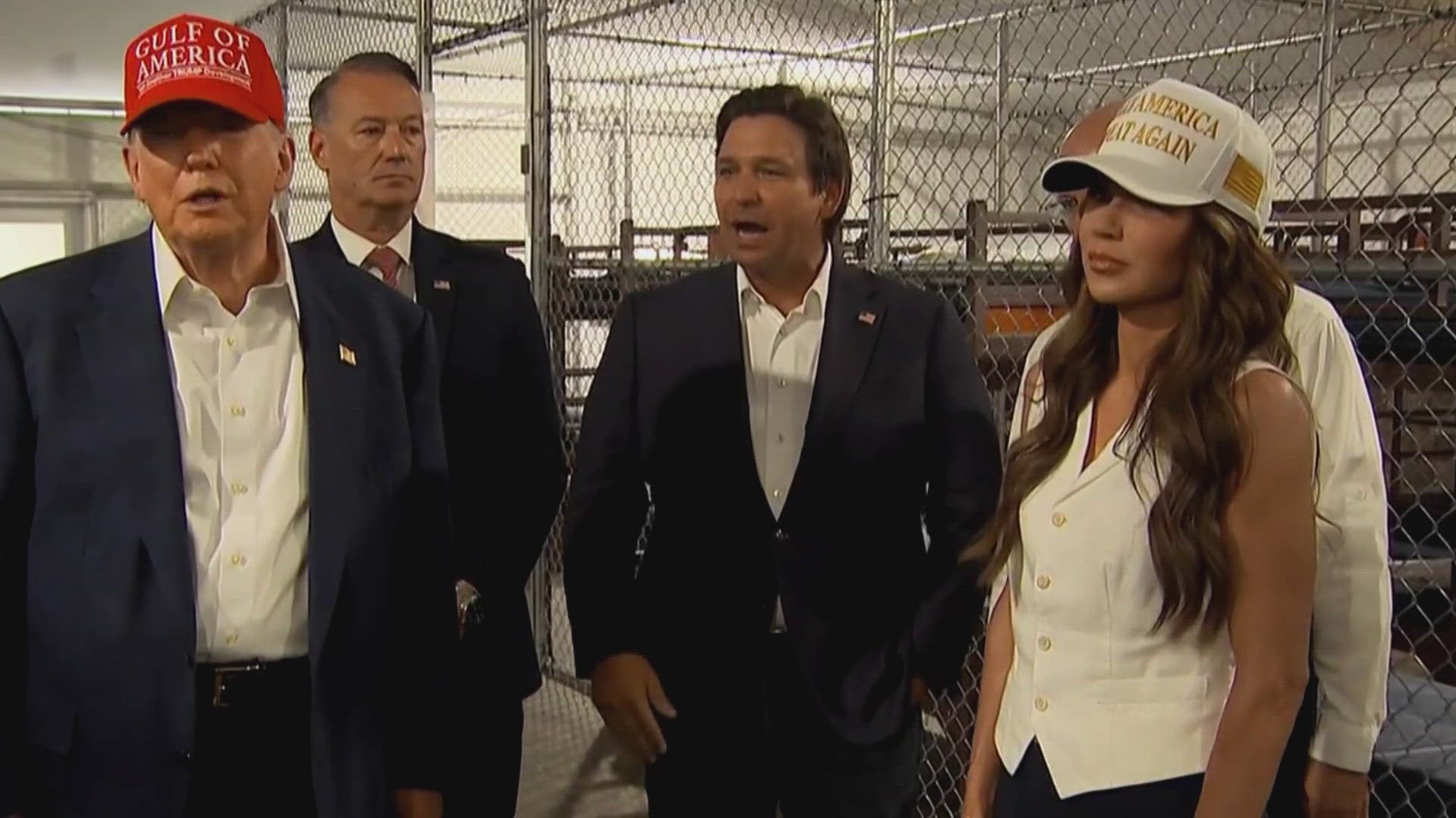 Trump tours "Alligator Alcatraz" immigration detention center in ...