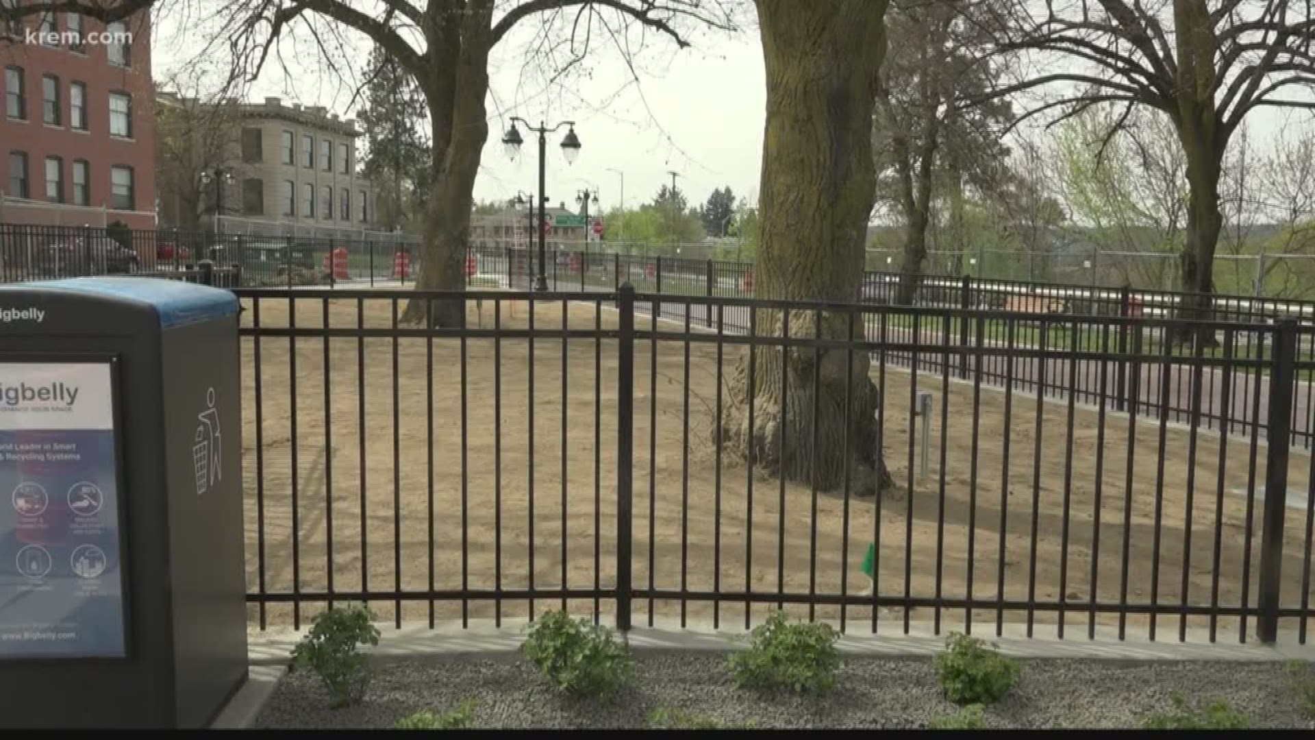 KREM Reporter Amanda Roley talks to dog owners about the first downtown Spokane dog park, set to open May 2.