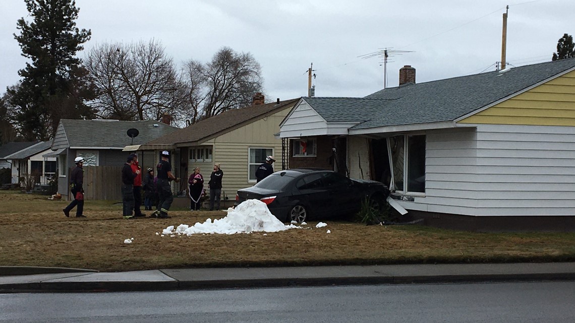 Car Crashes Into North Spokane Home With Person Inside | Krem.com