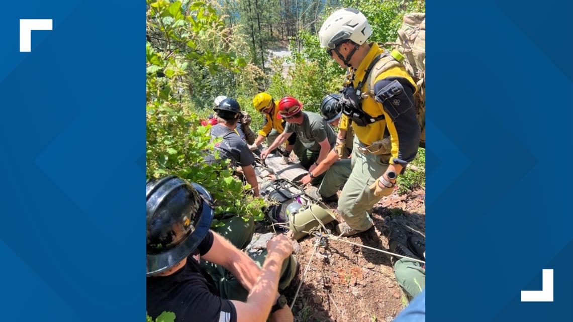 IDL firefighters train on advanced wildland firefighter rescues