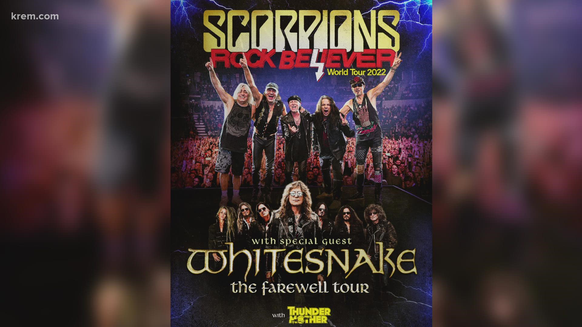 The band will make a stop at the Spokane Arena on Thursday, Oct. 13, with special guest Whitesnake.