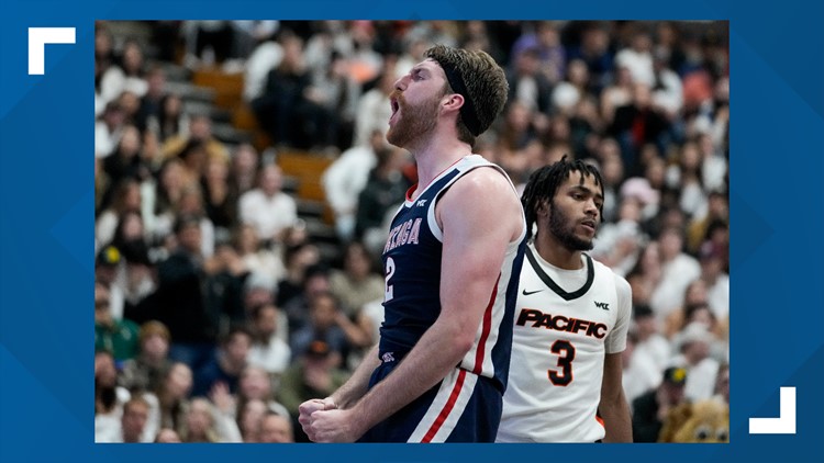 Drew Timme scores 38 as No. 6 Gonzaga tops Pacific 99-90