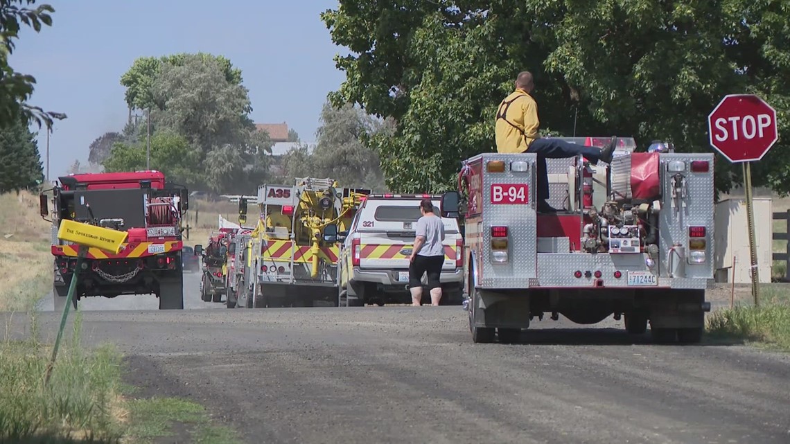 DNR Sends Air Support To Fire Burning Near Spokane | Krem.com