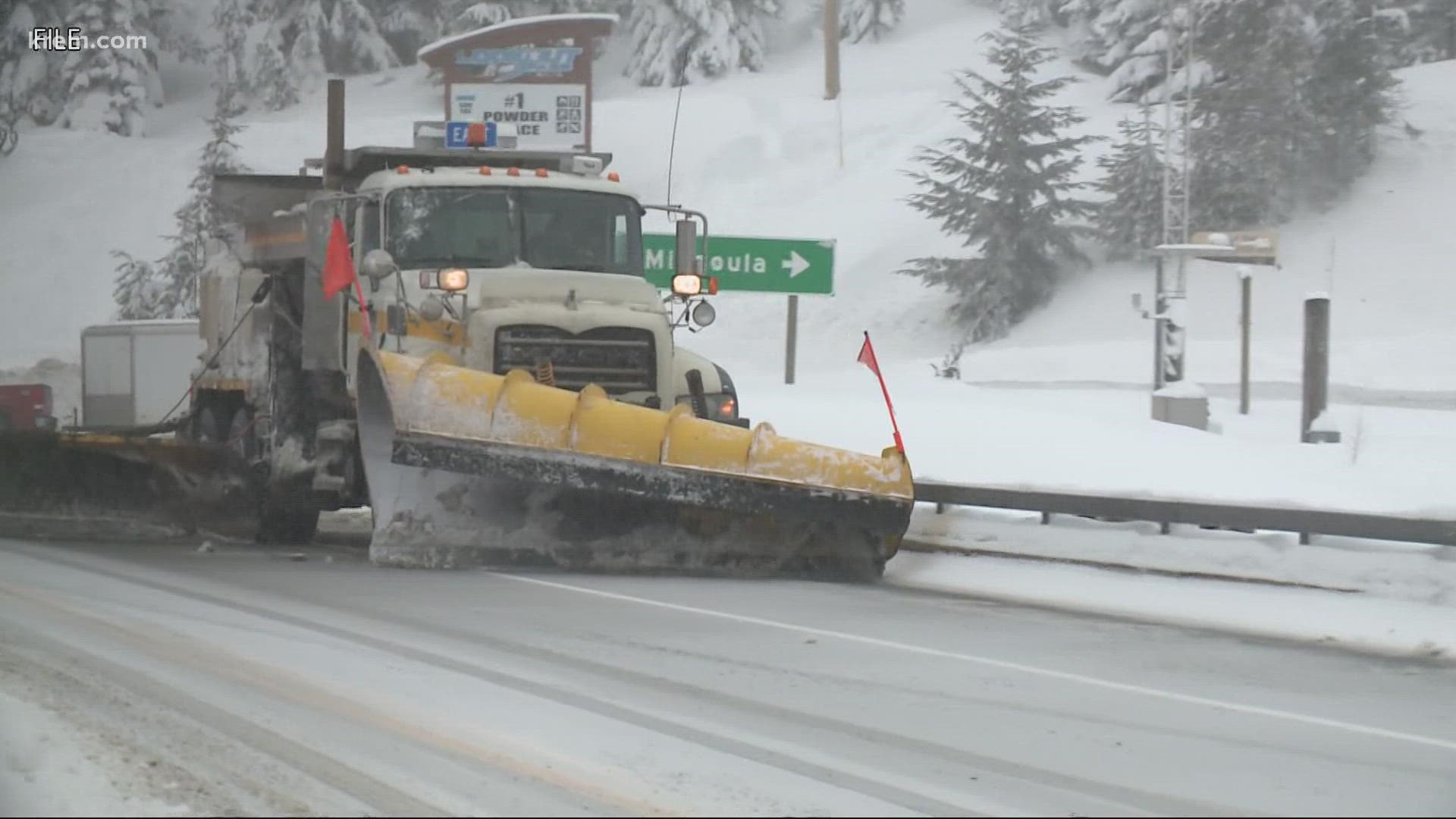 The Washington State Department of Transportation also reported that its crews had several close calls overnight between its plow trucks and other vehicles.