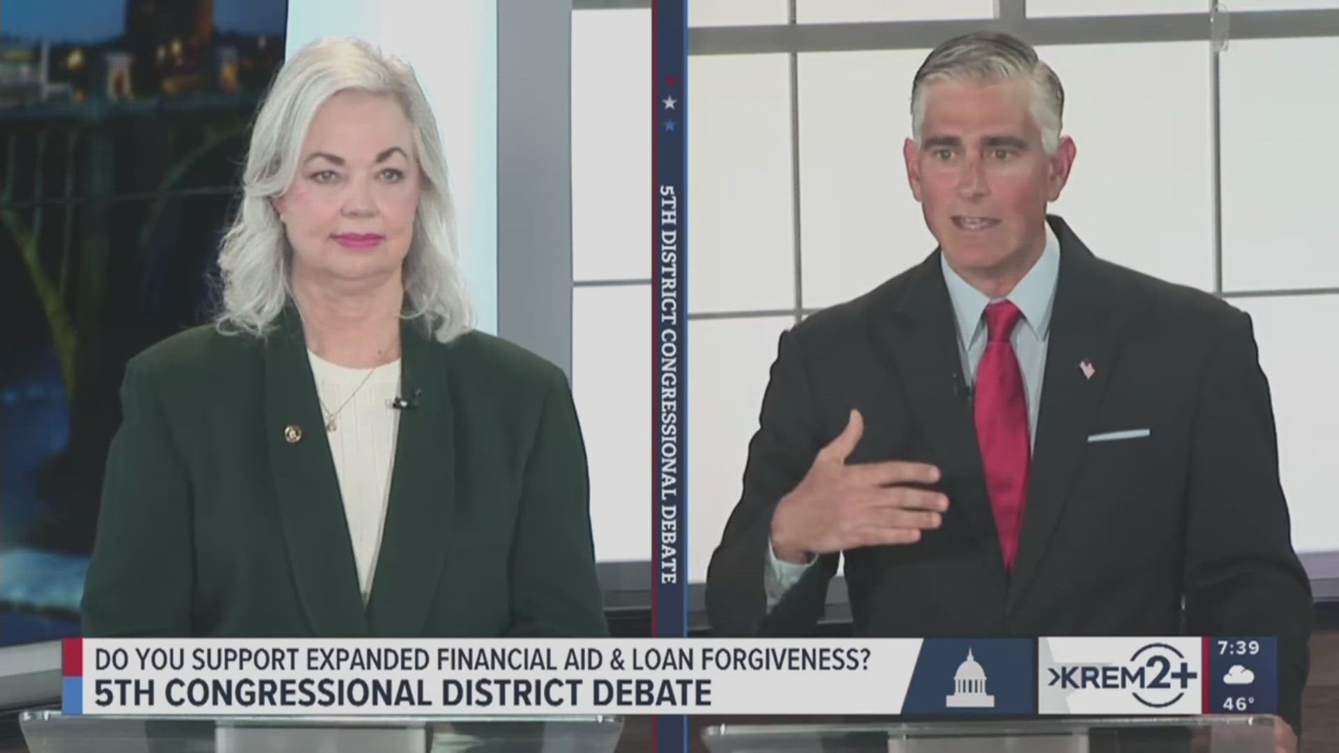 You can watch the full debate on KREM 2+