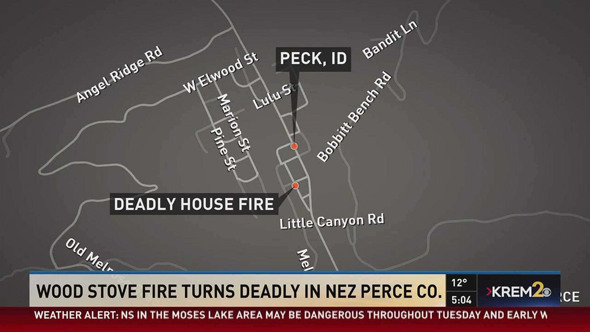 80-year-old woman killed in Nez Perce Co. fire