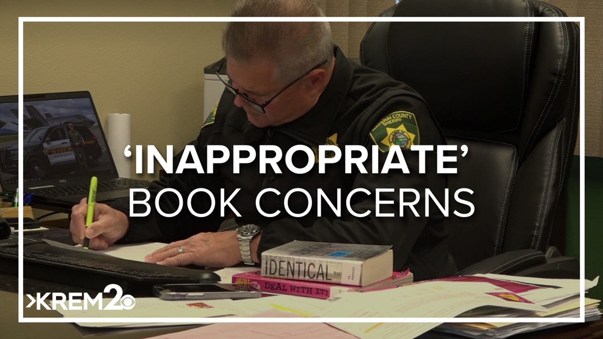 The sheriff says certain"young adult" books should be reclassified as "adult books" due to graphic content.