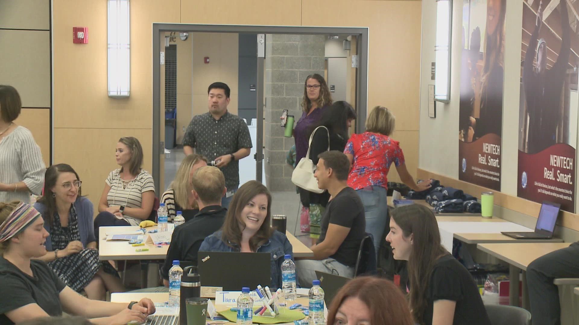 New teachers with Spokane Public Schools gathered to get ready for the new school year.