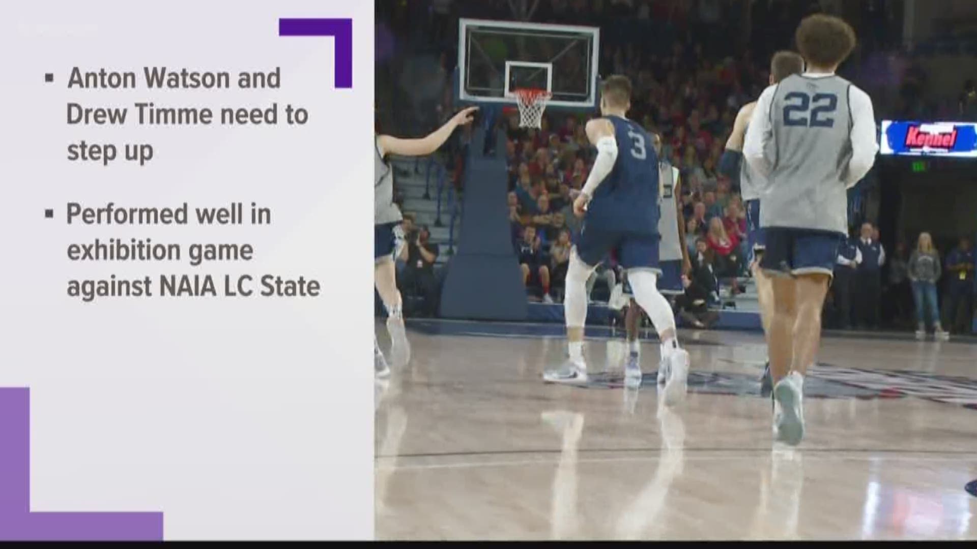 Fans at Gonzaga's Tuesday game saw a very different team on the court compared to last year's Elite Eight squad, but expectations remain high.