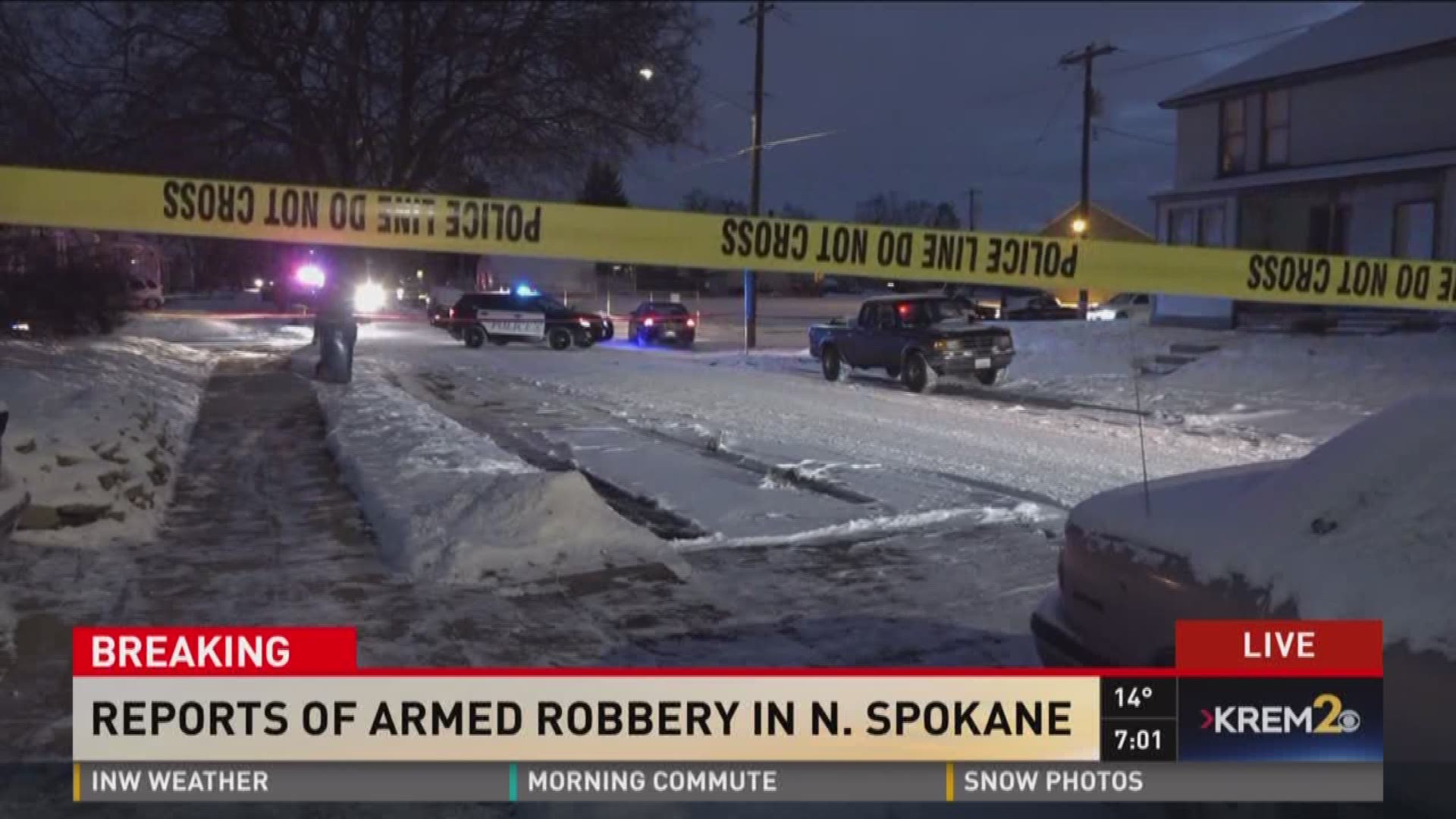 SPD responds to reports of armed robbery in N Spokane