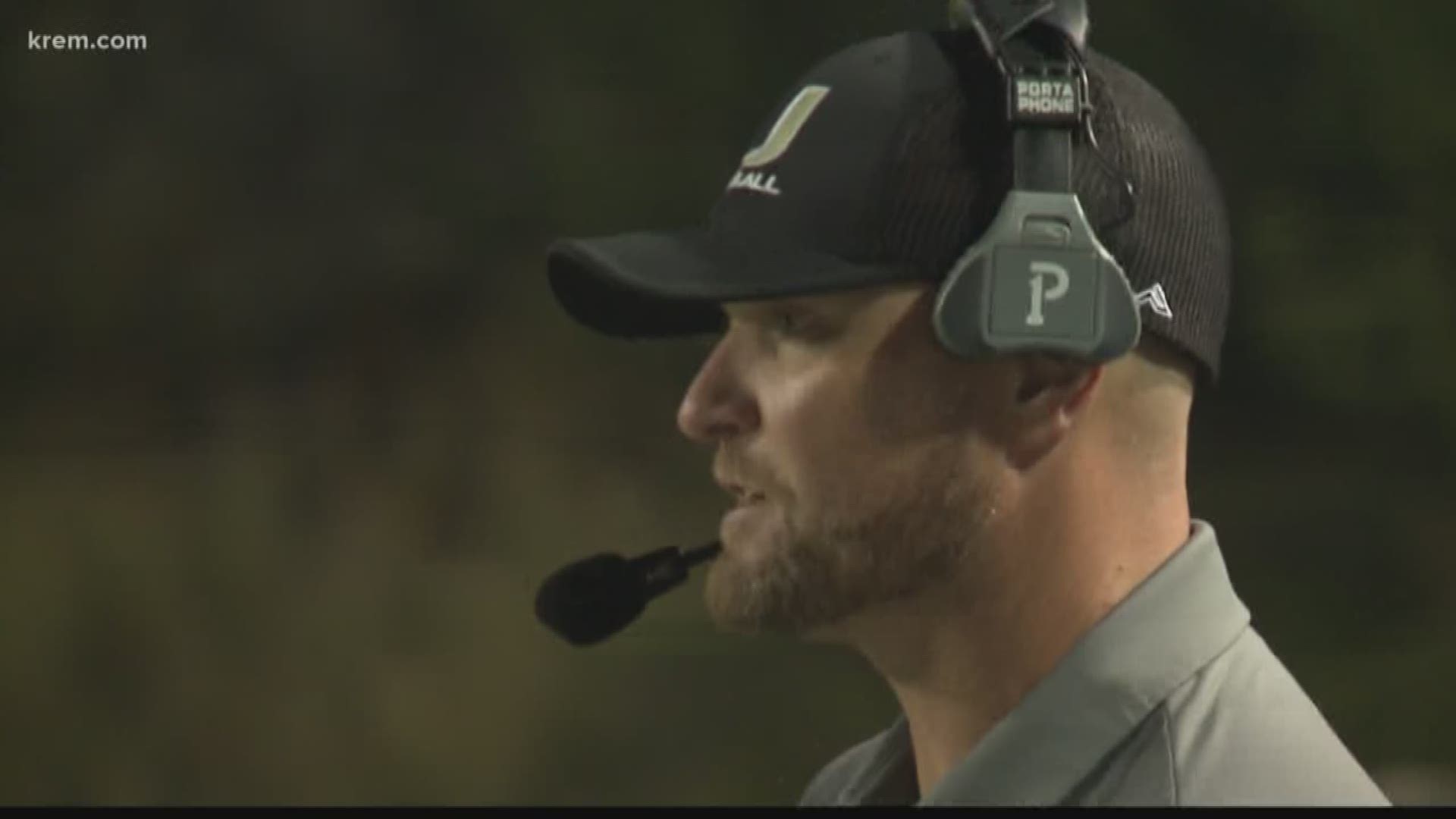 Hear what coach Adam Daniel has to say on the sidelines during University's 33-0 win over Rogers.