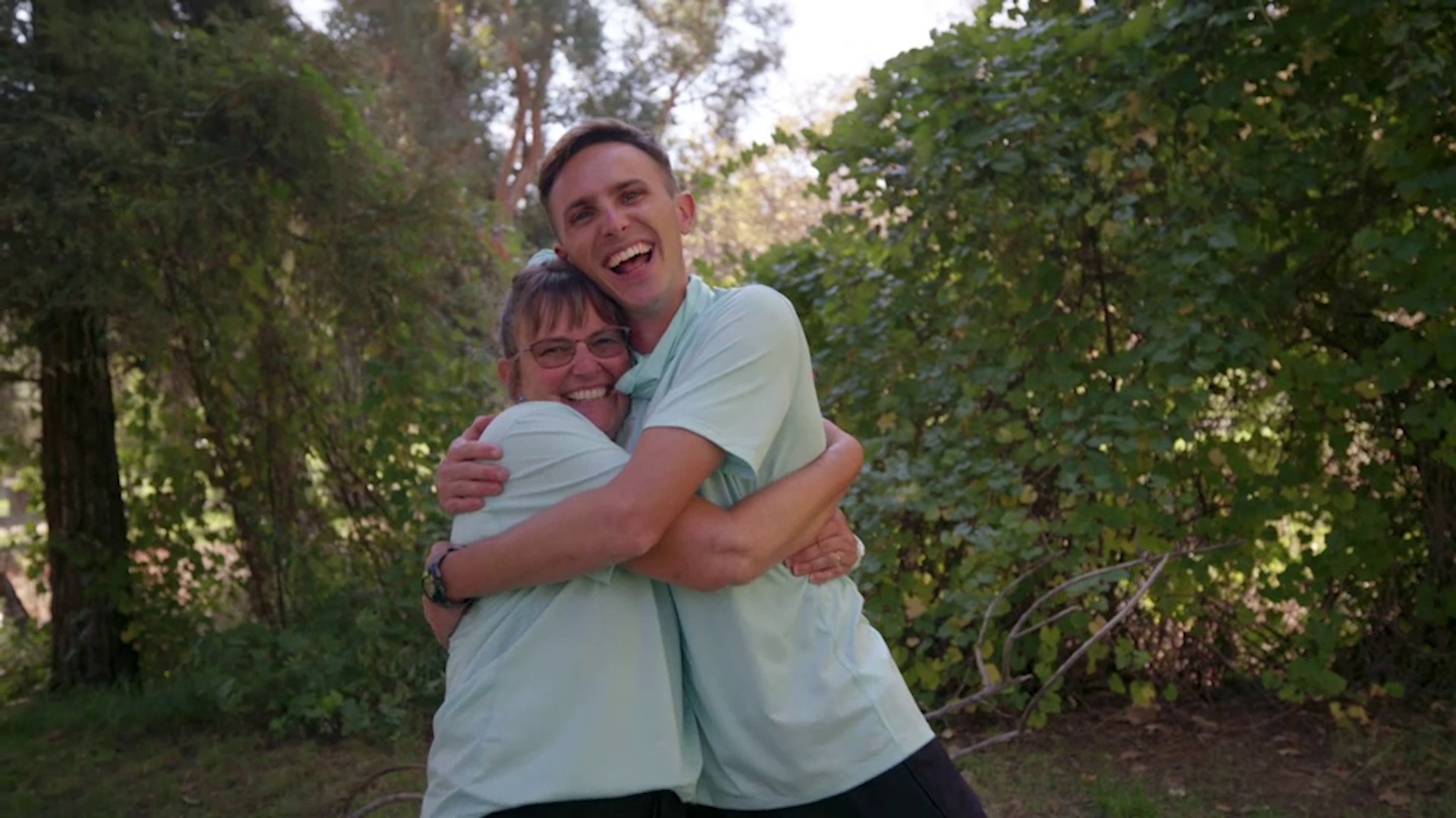 Danny (27, university resident director) and Angie Butler (55, seventh grade teacher)