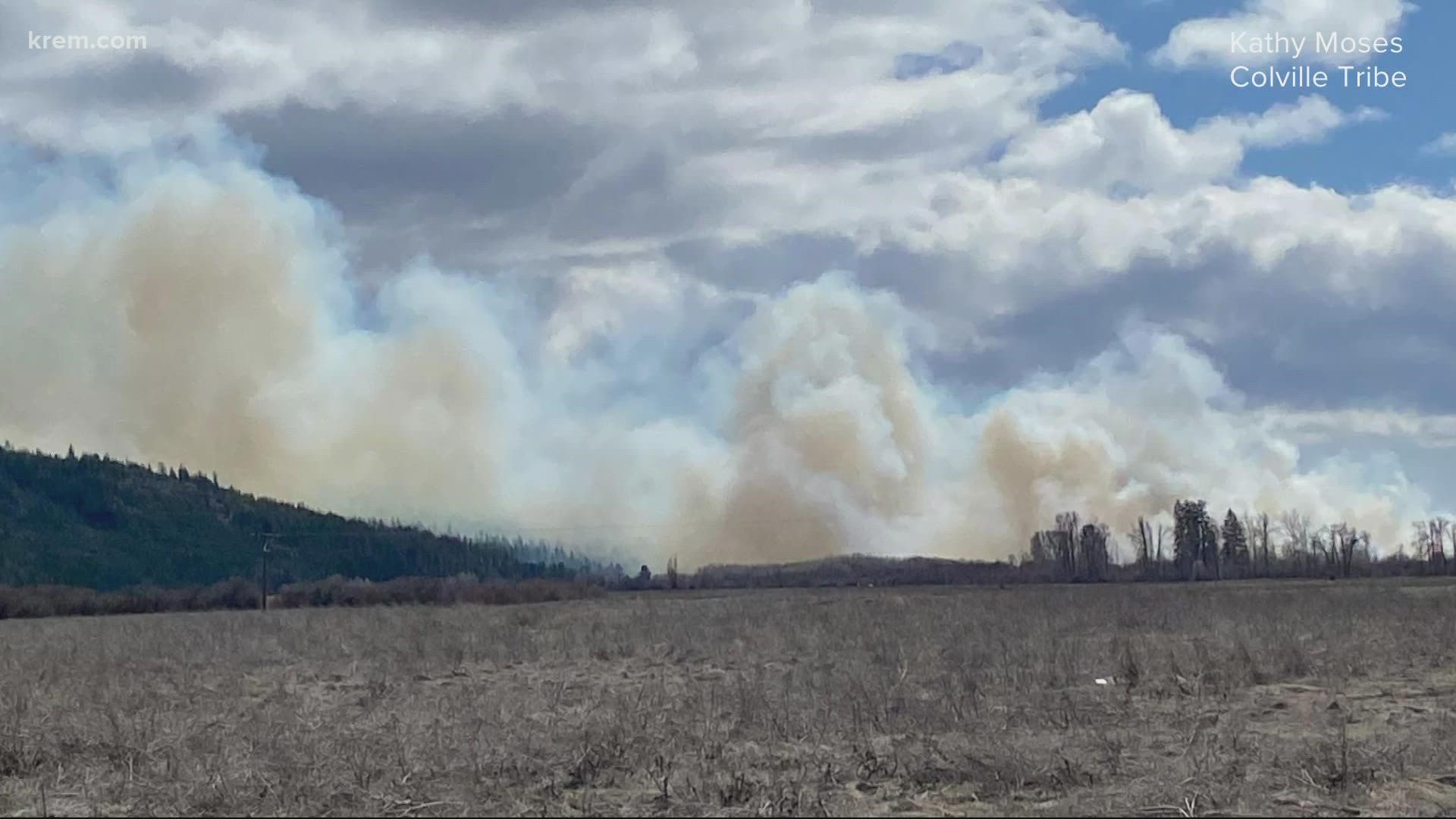 The wildfire is reported to have burned around 200 acres of land.