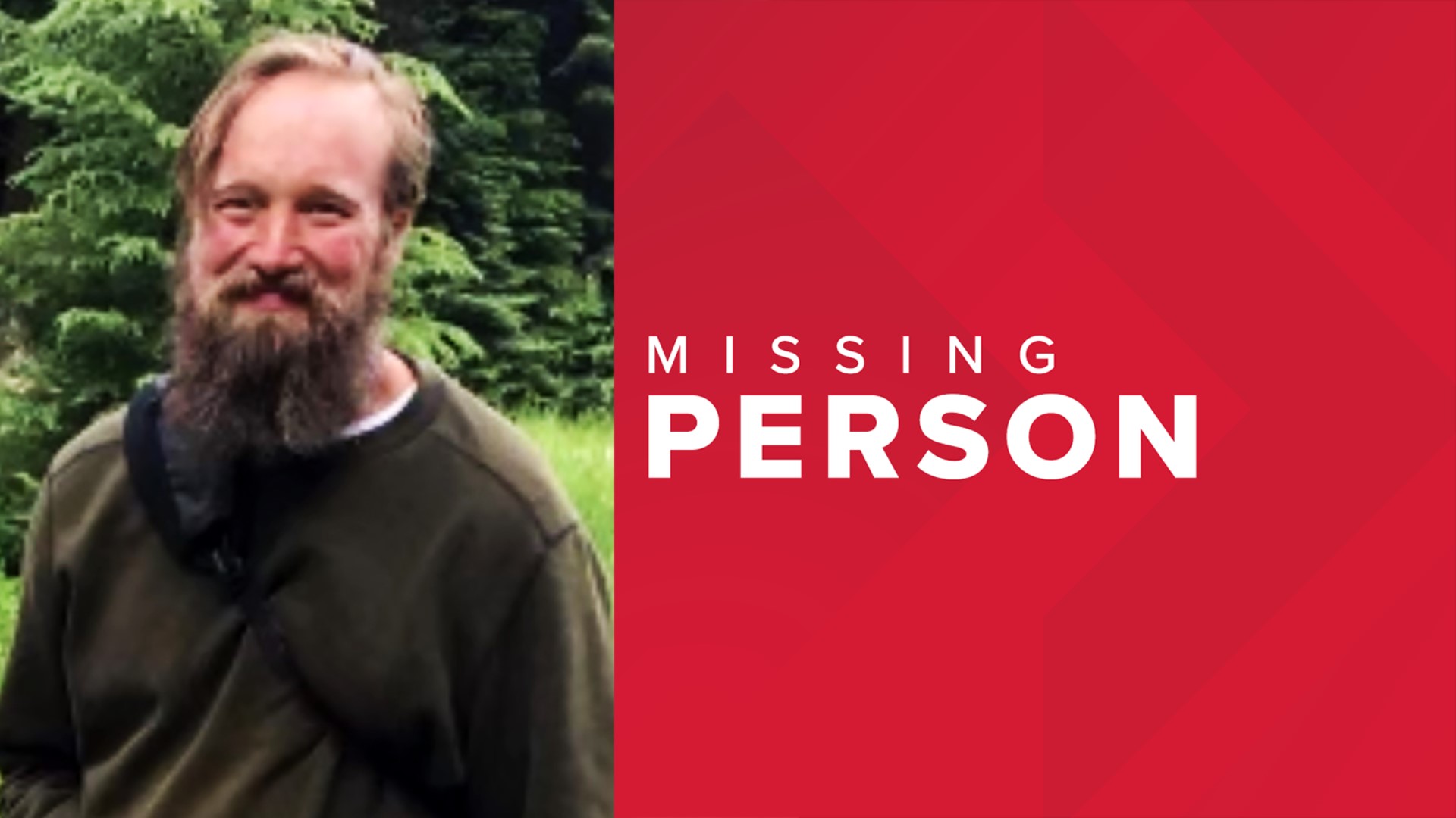 44-year-old Ryan S. McCollum is described as a white man. He is approximately 6’ feet tall and weighs 175 pounds. He has brown hair, blue eyes, and a full beard.