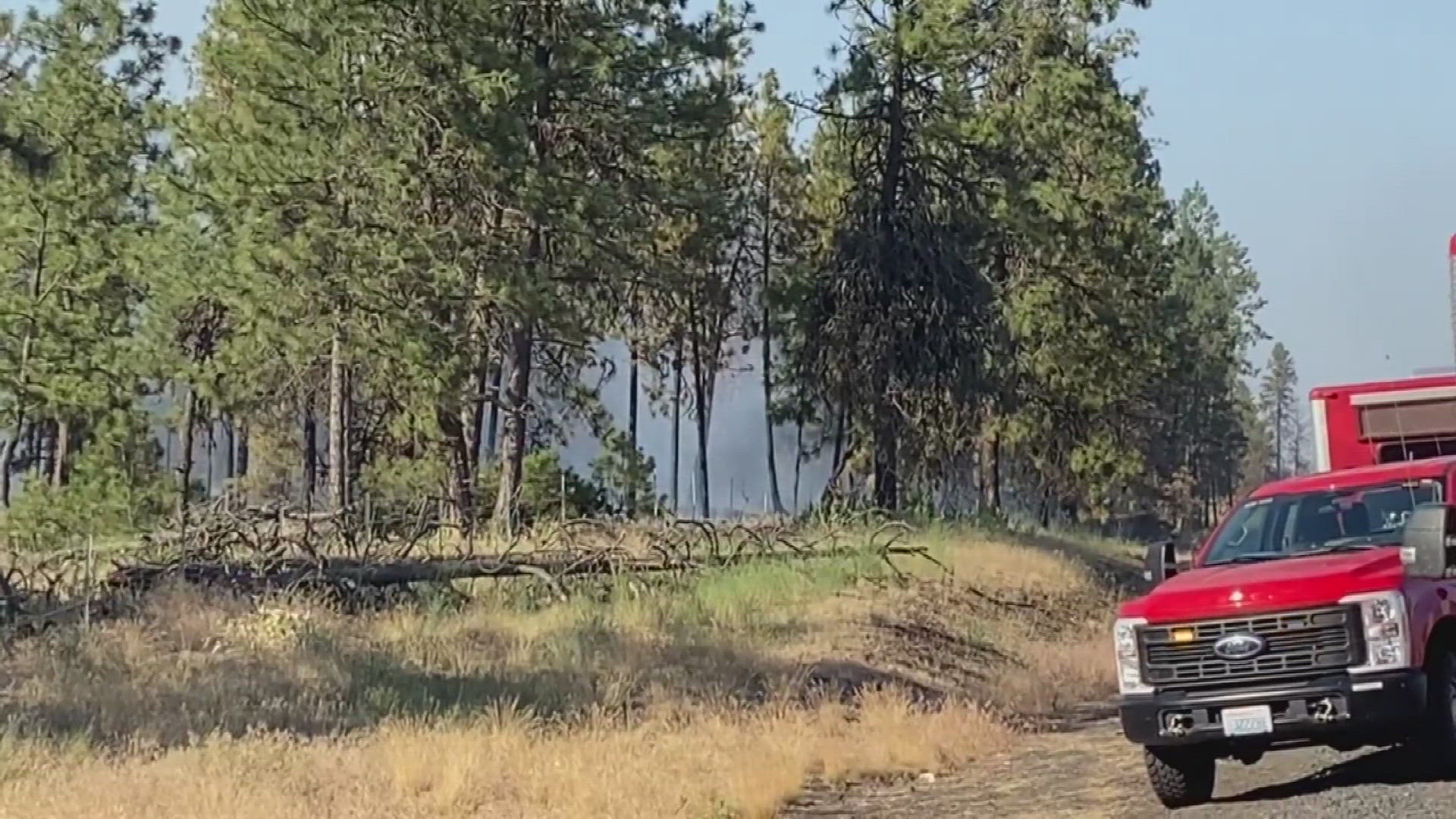 Here is the latest on the fire burning on westbound I-90.
