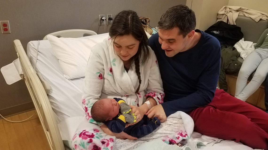 Surprised parents rush to name city's first baby of 2010