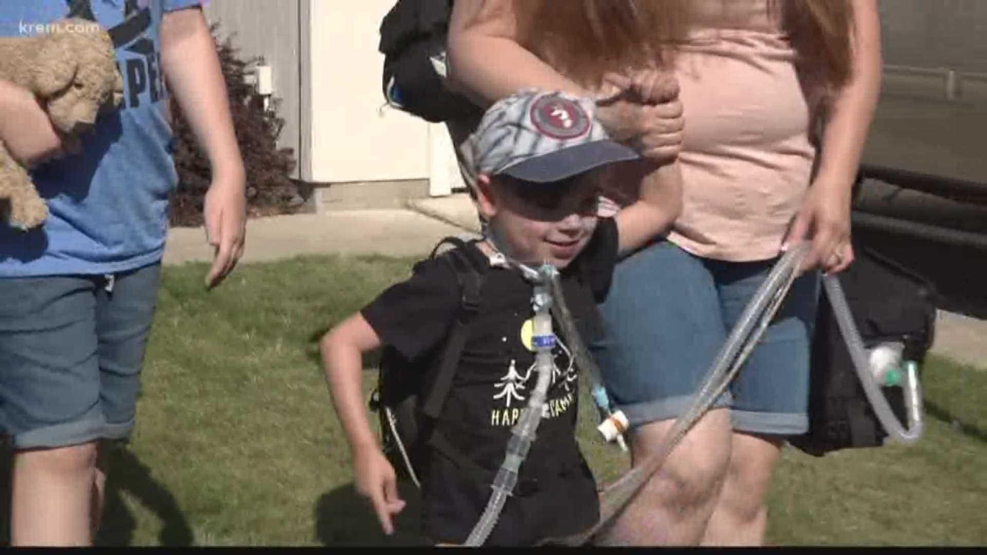 According to his family, the surgery he needs is not offered in Spokane and they have a surgery scheduled at Boston Children’s Hospital on August 20.