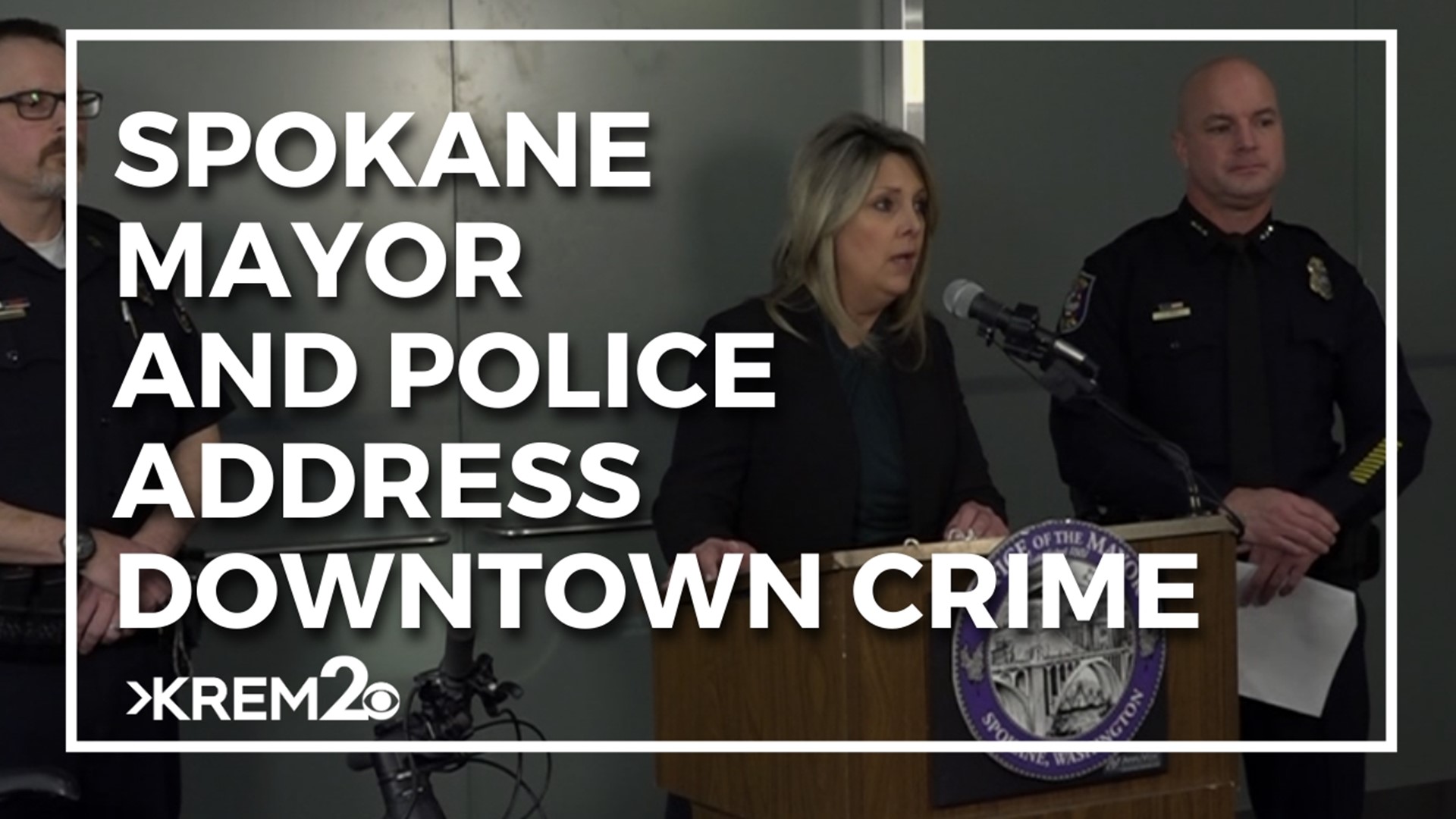 The mayor and police department said measures are being taken to decrease crime in downtown Spokane.