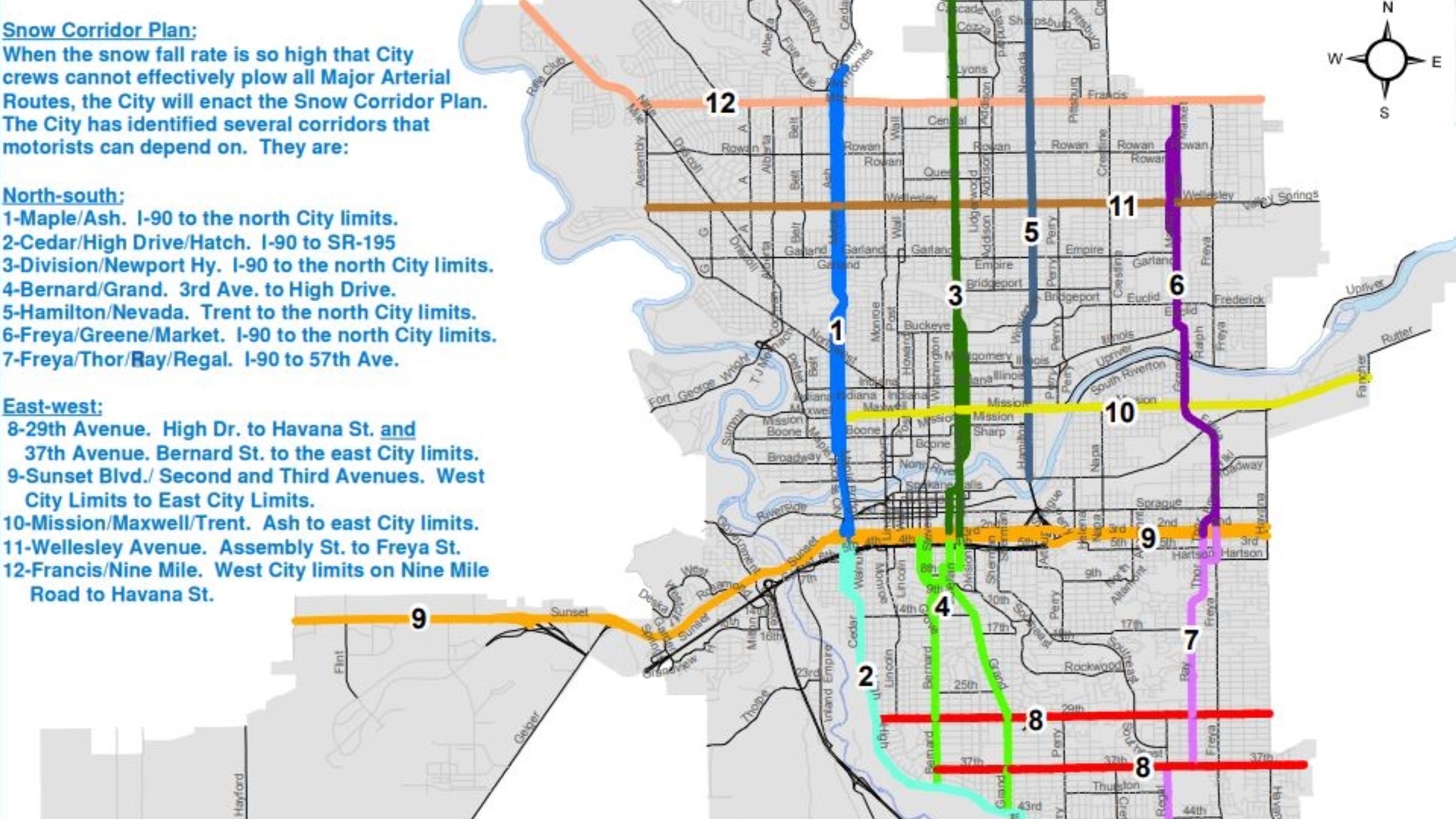 Spokane snow plow plan  krem.com