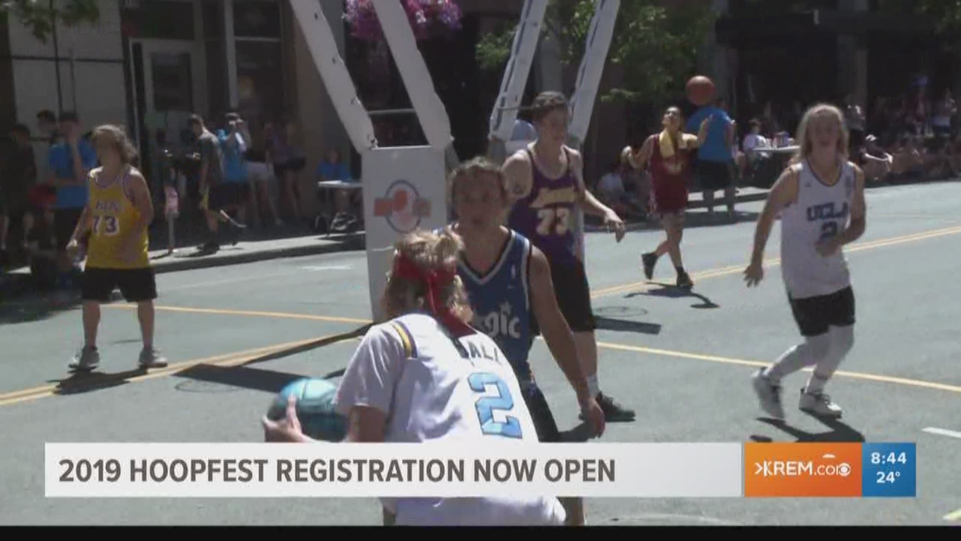 Matt Santangelo is here to talk all things basketball on the opening day of Hoopfest registration with KREM's Jen York and Brittany Bailey.